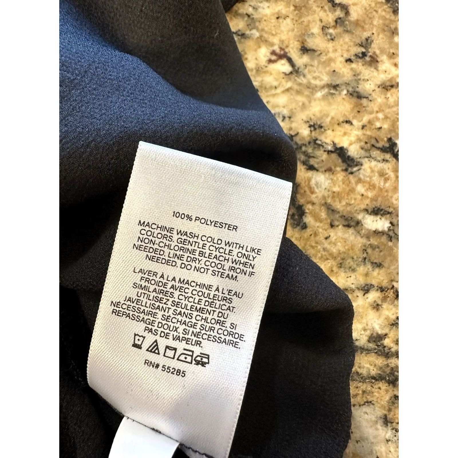 Express Express Blouse Shirt Women XL Black Surplice Wrap Front Long Sleeve with Tags Size XL / US 12-14 / IT 48-50 - 4 Thumbnail