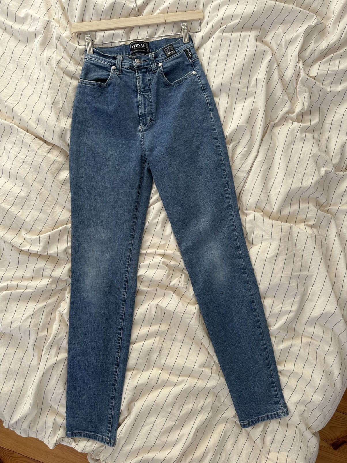 Versace Versace Jeans Couture Vintage Blue Stretch Denim Size 27" / US 4 / IT 40 - 7 Thumbnail