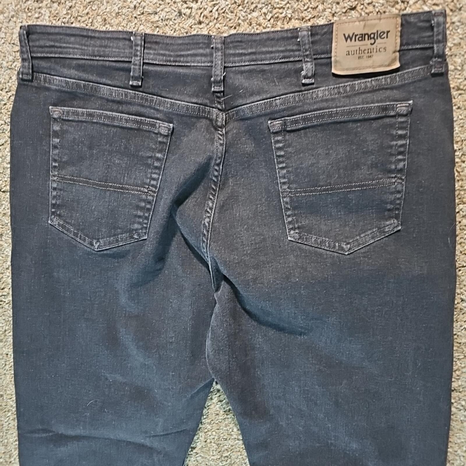 Wrangler Wrangler 38x29 Black Straight Jeans Size US 38 / EU 54 - 5 Thumbnail