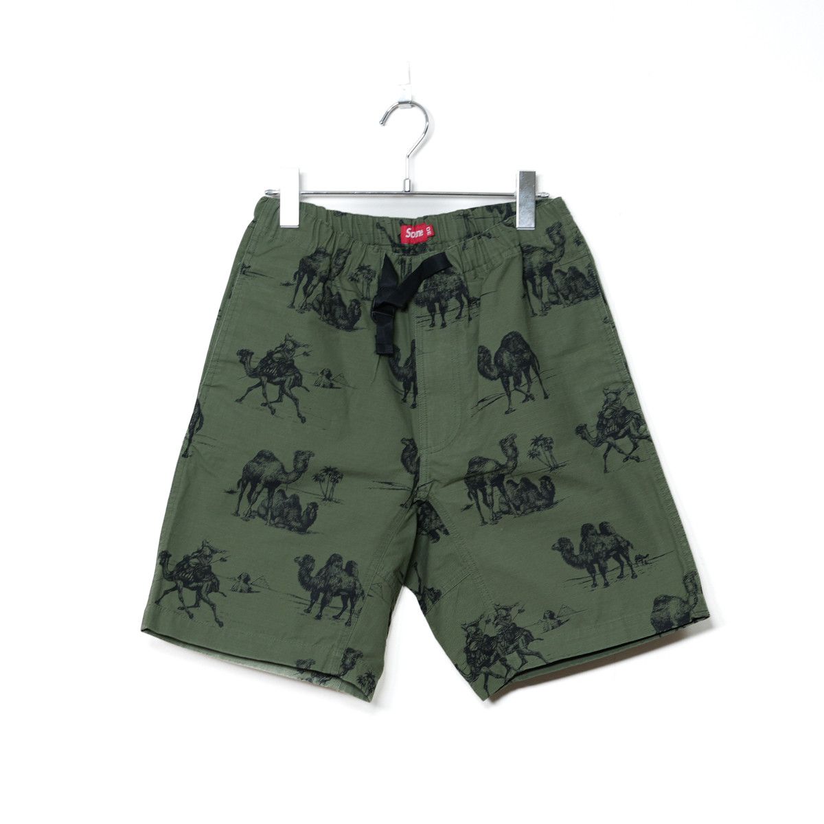 Supreme SUPREME SS2012 CAMEL BELTED SHORTS Size US 30 / EU 46 - 1 Thumbnail