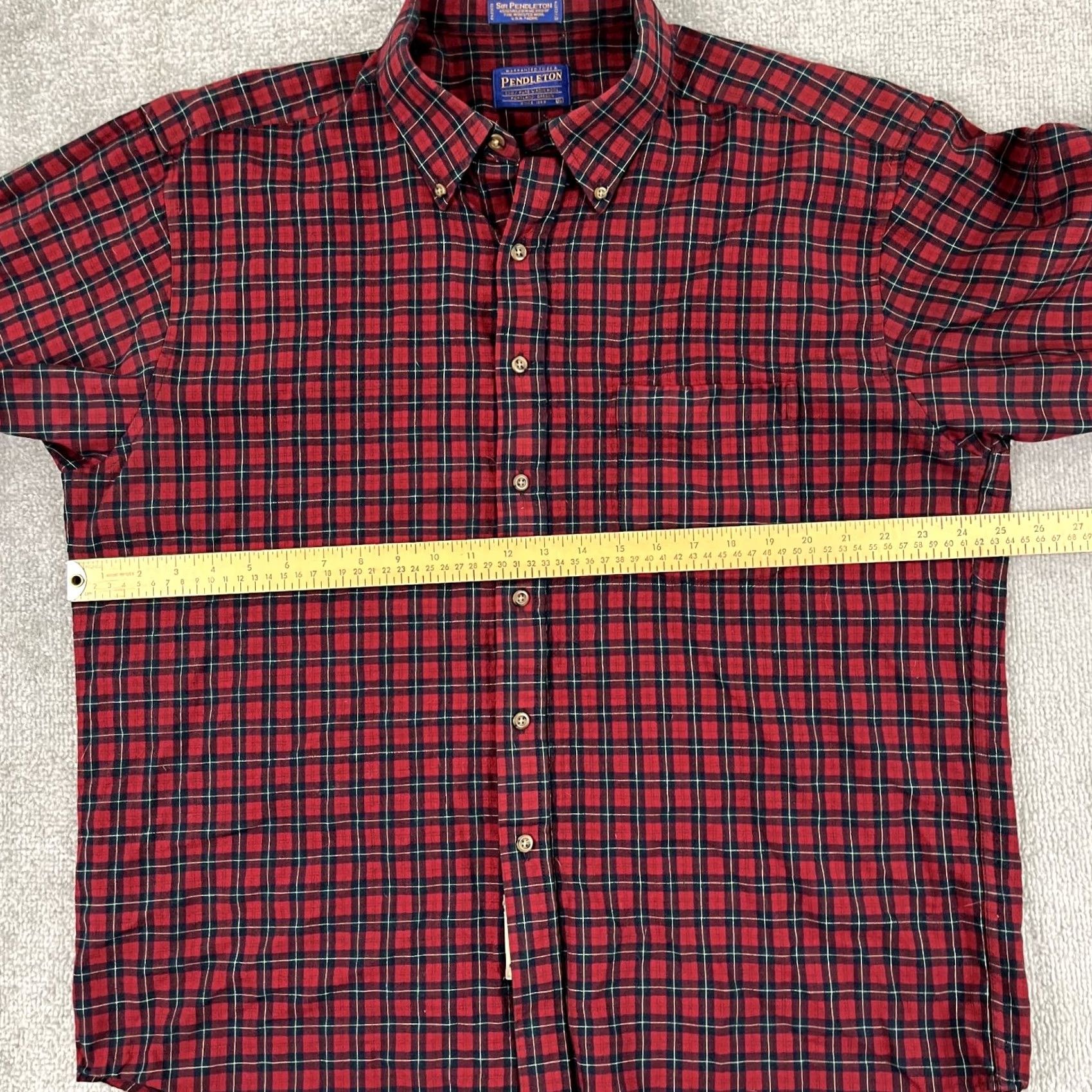 Pendleton VINTAGE 90s Pendleton Shirt Men XL Ruthven Tartan Virgin Wool Button Down Hiking Size US XL / EU 56 / 4 - 6 Thumbnail