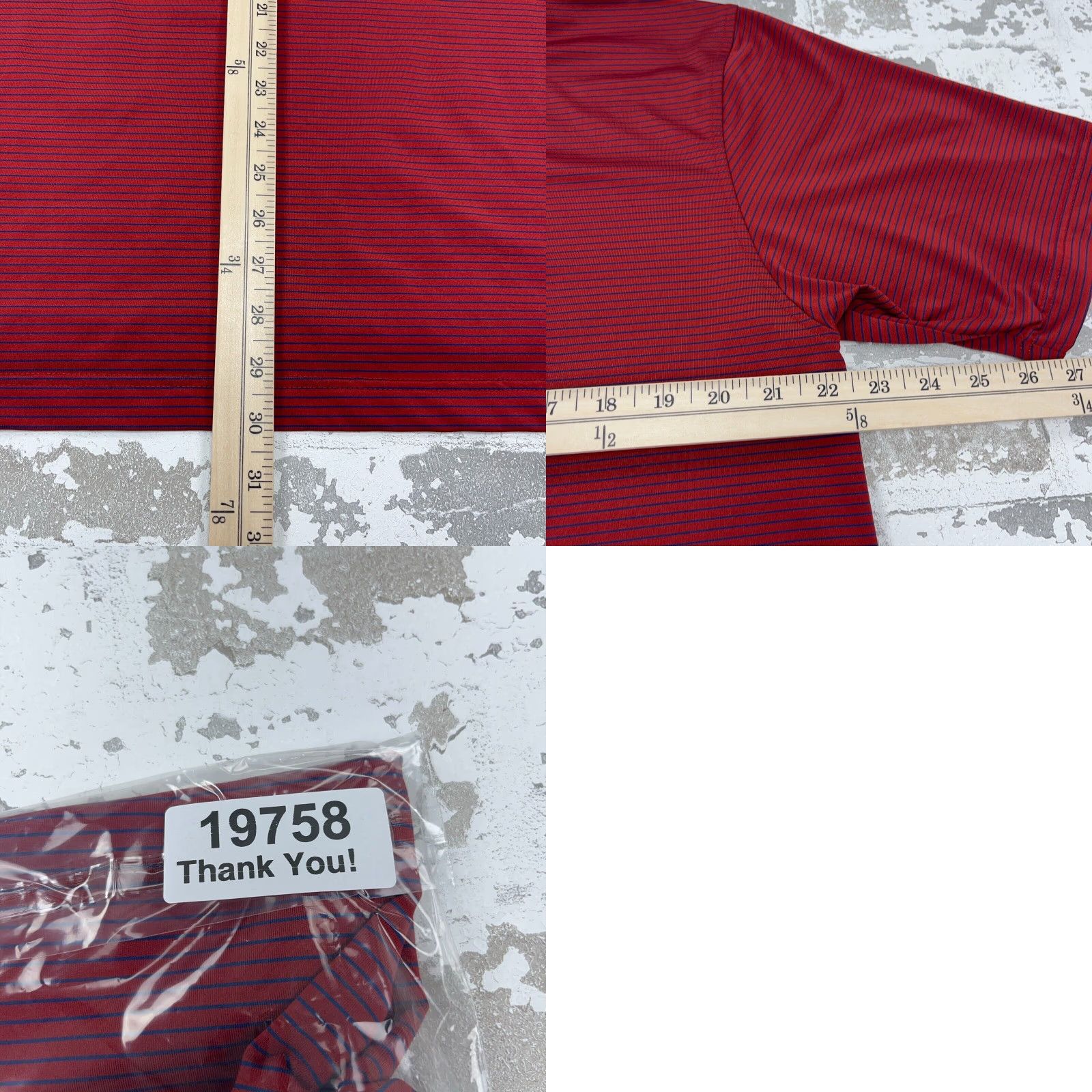 Vintage Turtleson Polo Shirt Men L Red Striped Performance Quick Dry Golf Club Shirt Polo Men's Red Striped Quick Dry Performance Golf Club Size US L / EU 52-54 / 3 - 8 Thumbnail