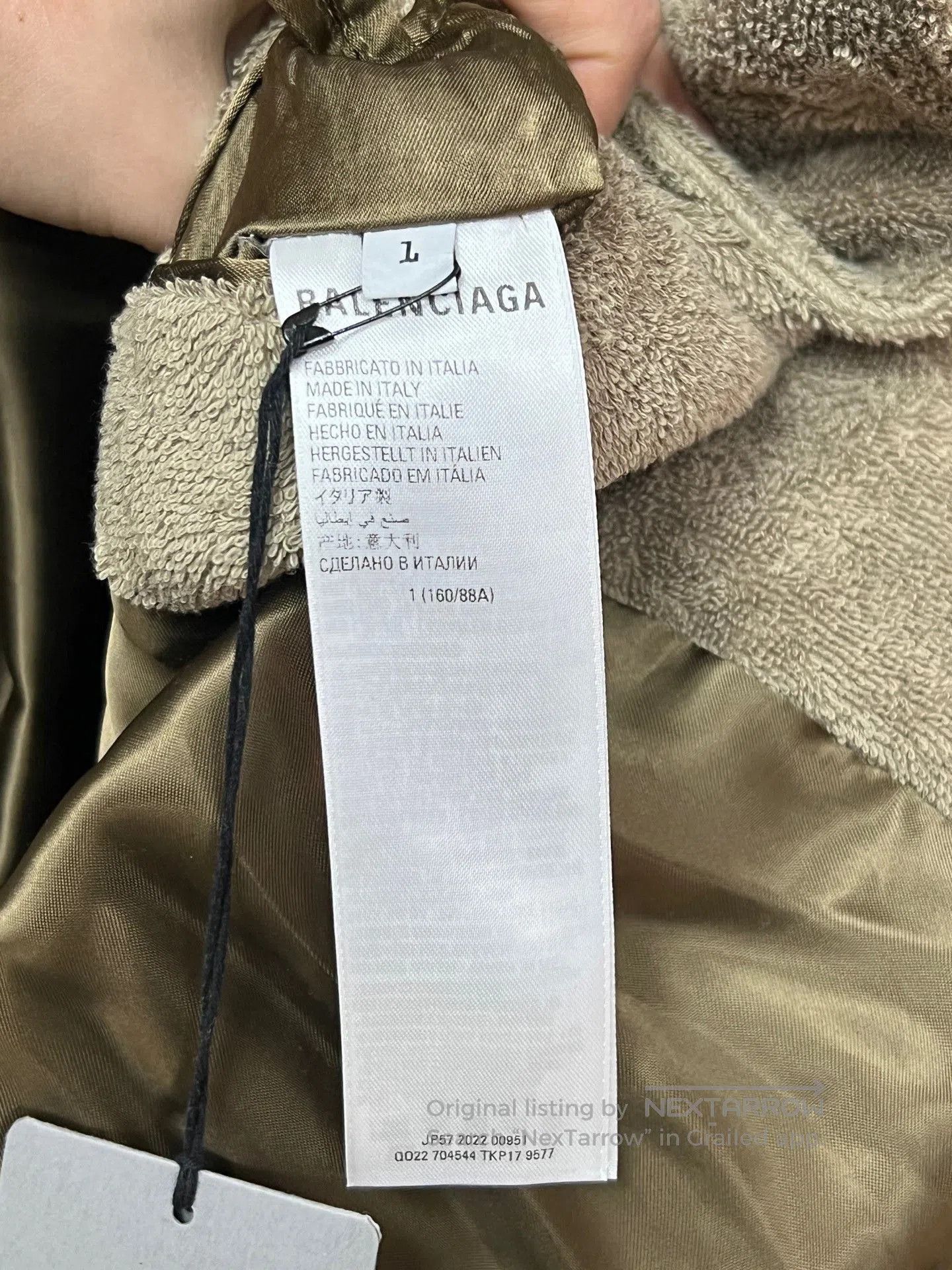 Balenciaga Balenciaga Towel Coat Robe. Size US S / EU 44-46 / 1 - 5 Thumbnail