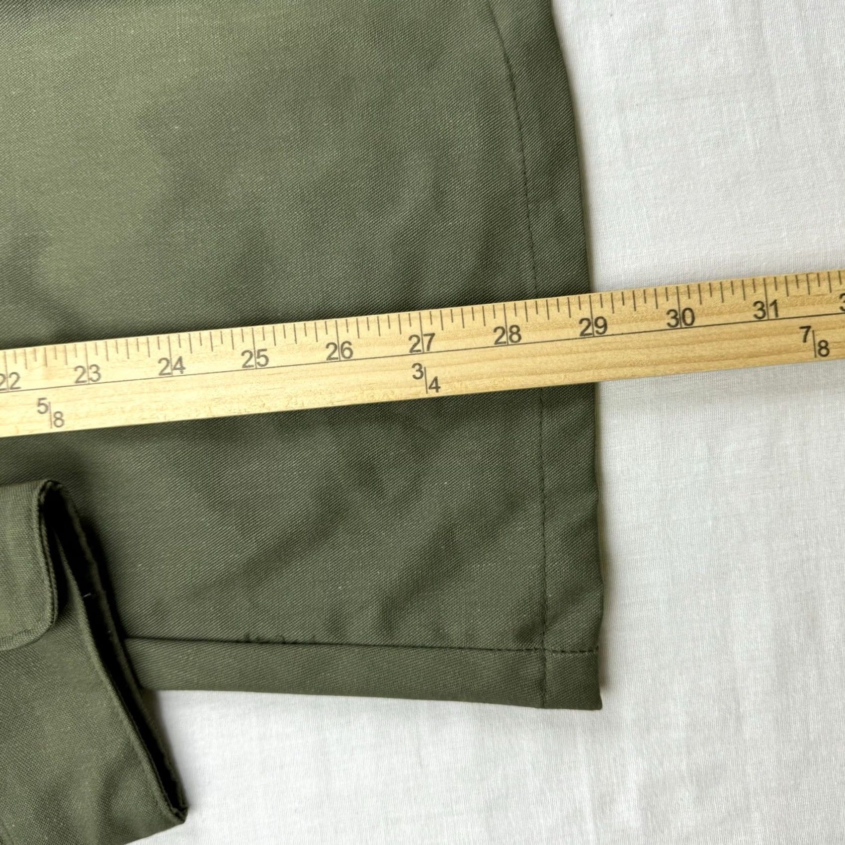 Vintage VINTAGE Army Button-Up Shirt Military USA 1980s Green Collared Long Sleeve Adult Large Mens Shirt Size US L / EU 52-54 / 3 - 6 Thumbnail
