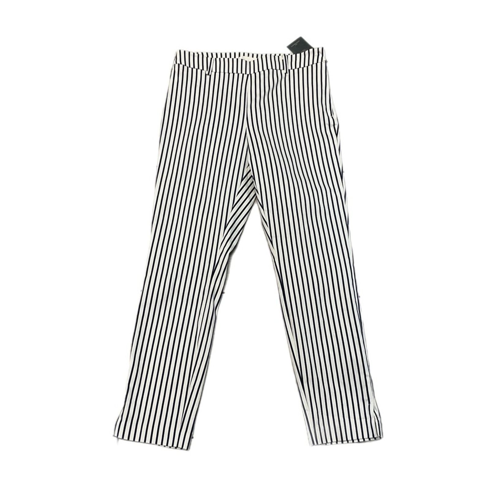 H&M H&M Women’s Striped White Pants Size 32" / US 10 / IT 46 - 1 Thumbnail