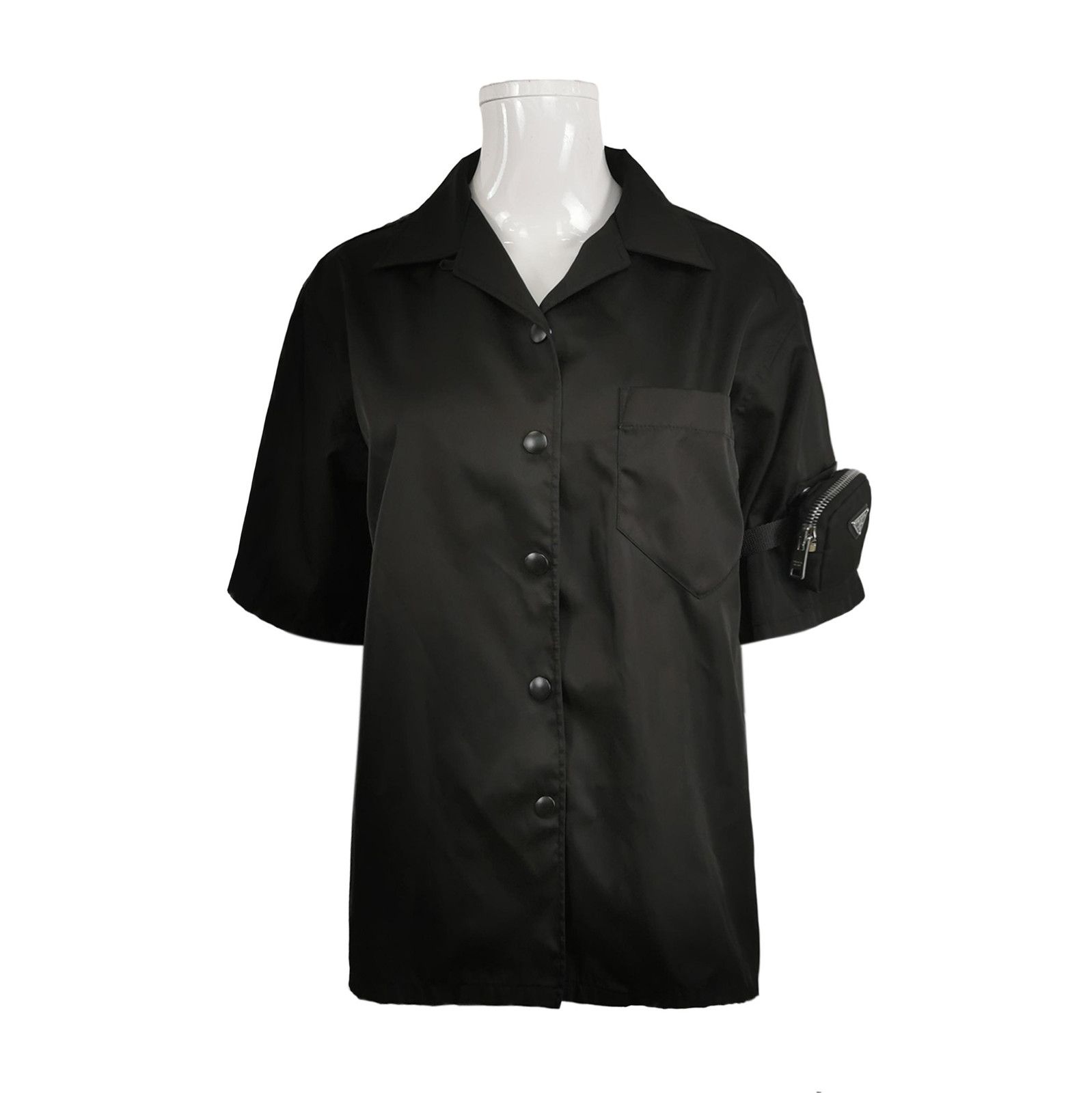 Prada Prada Short-Sleeve Button-Up Shirt for Style 0079 Size US S / EU 44-46 / 1 - 1 Thumbnail