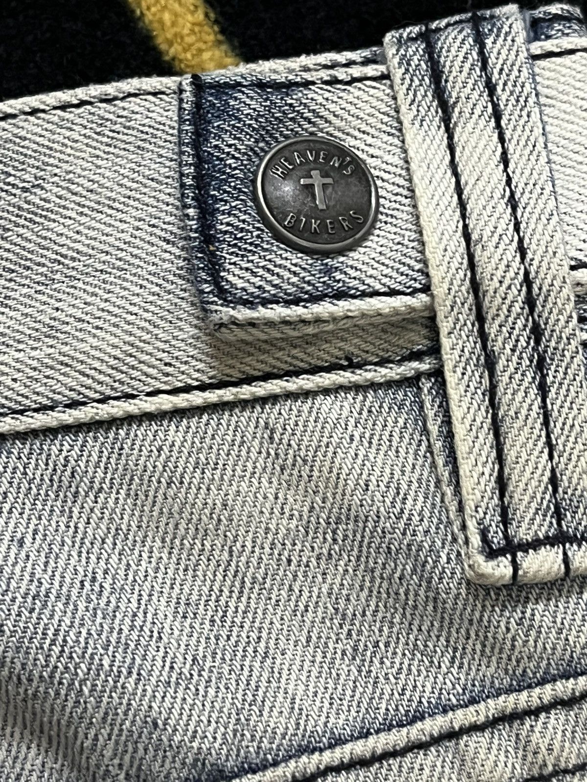 If Six Was Nine Vintage Of the Niege Studded Grunge Faded Denim Size US 33 - 12 Thumbnail