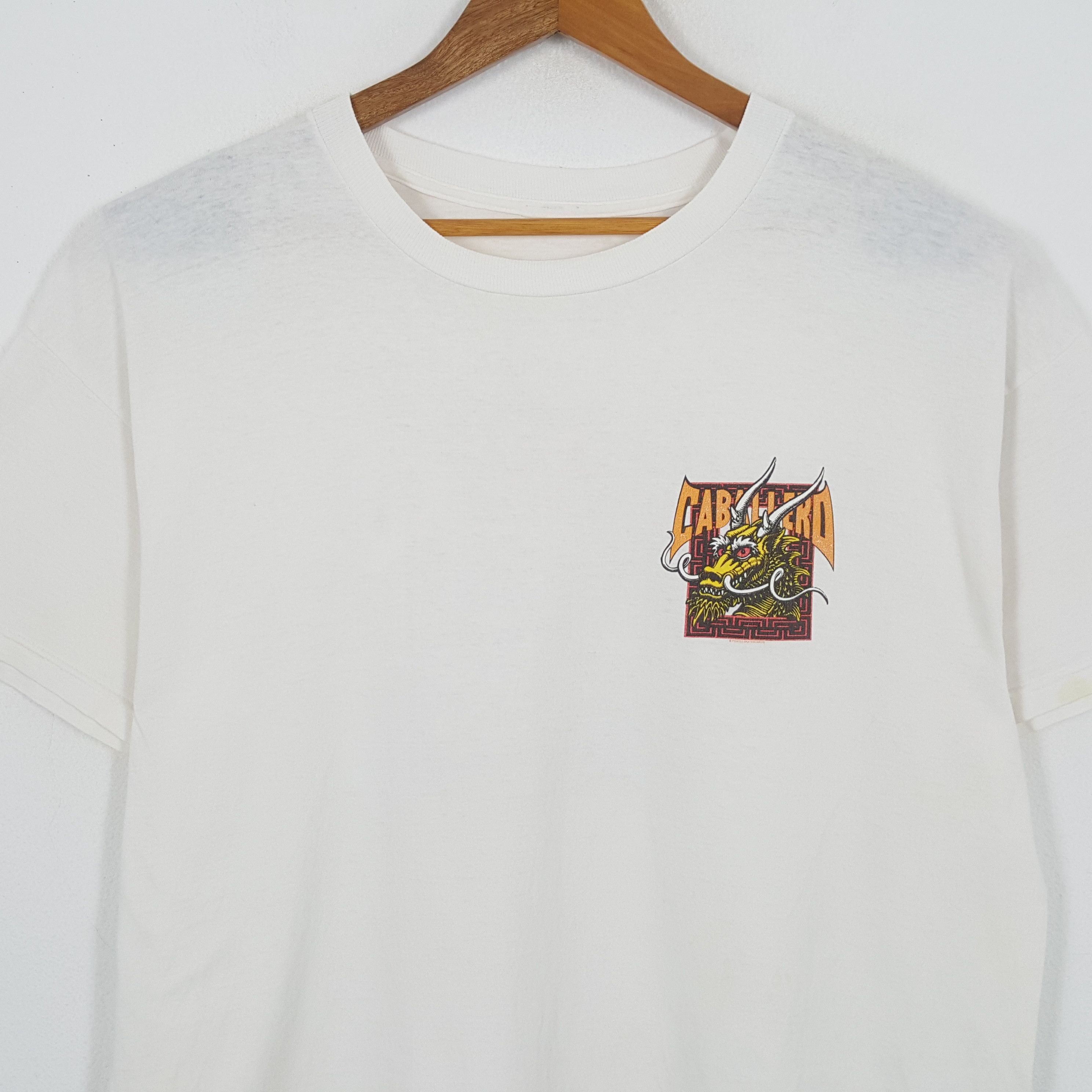 Powell Peralta × Vintage Vintage POWELL PERALTA Skateboard Distressed T-Shirt Size US XL / EU 56 / 4 - 4 Thumbnail