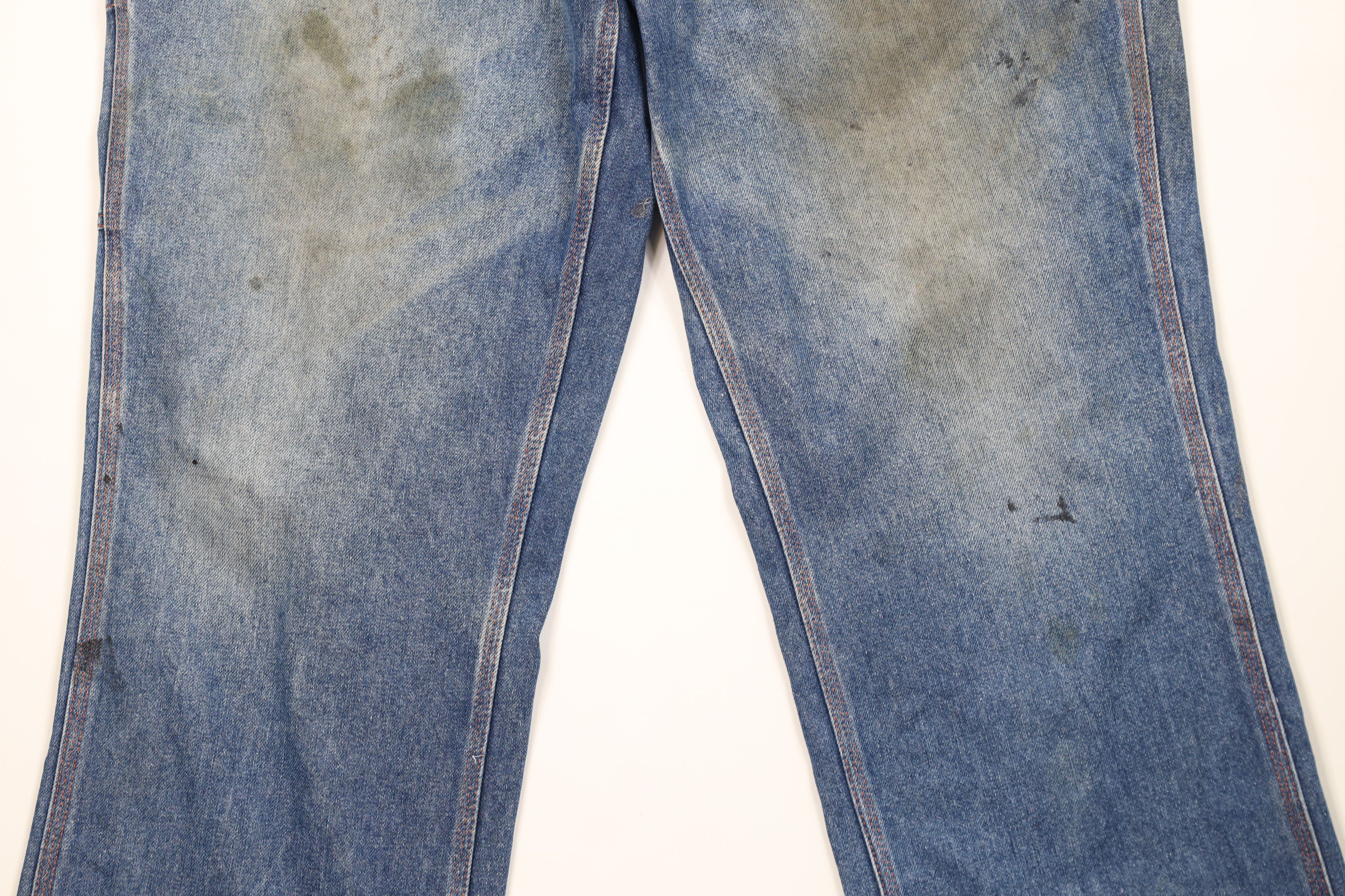 Big Mac Vintage 90s Big Mac Wide Leg Dungaree Denim Jeans Workwear Size US 40 / EU 56 - 3 Thumbnail