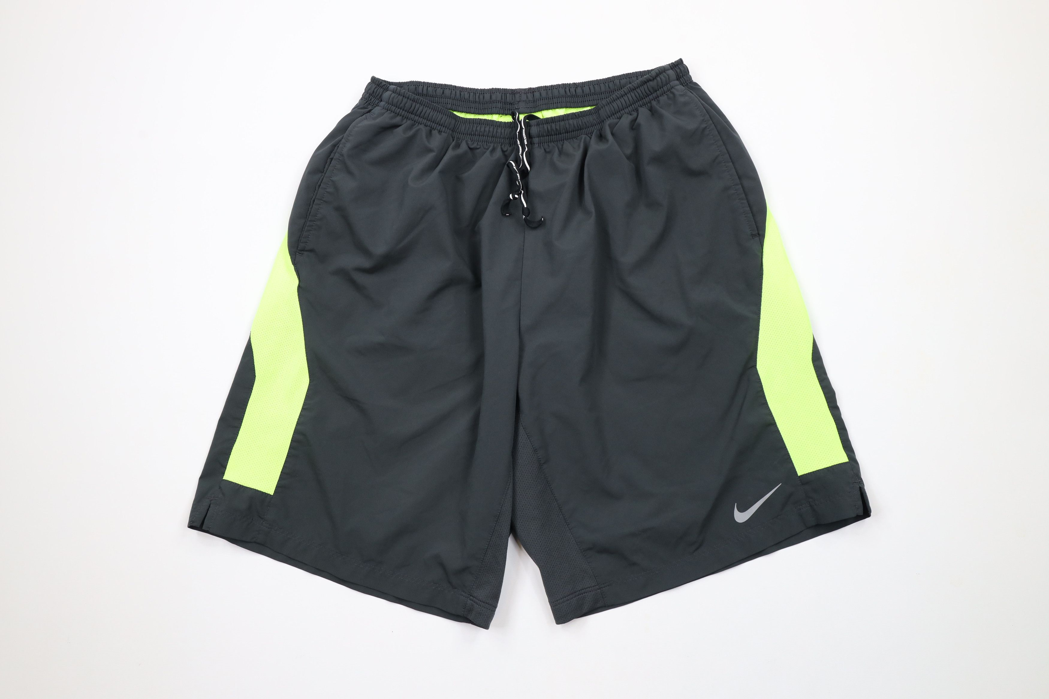Nike × Vintage Vintage Nike Mini Swoosh Above Knee Running Shorts Gray Size US 34 / EU 50 - 1 Thumbnail