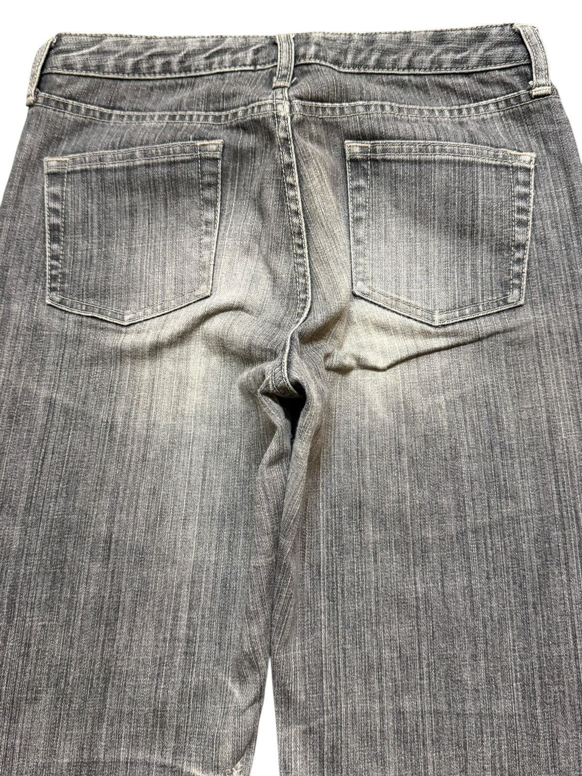 Uniqlo Vintage Japanese Uniqlo Faded Wash Whiskers Wide Leg Flare Size US 28 / EU 44 - 5 Thumbnail