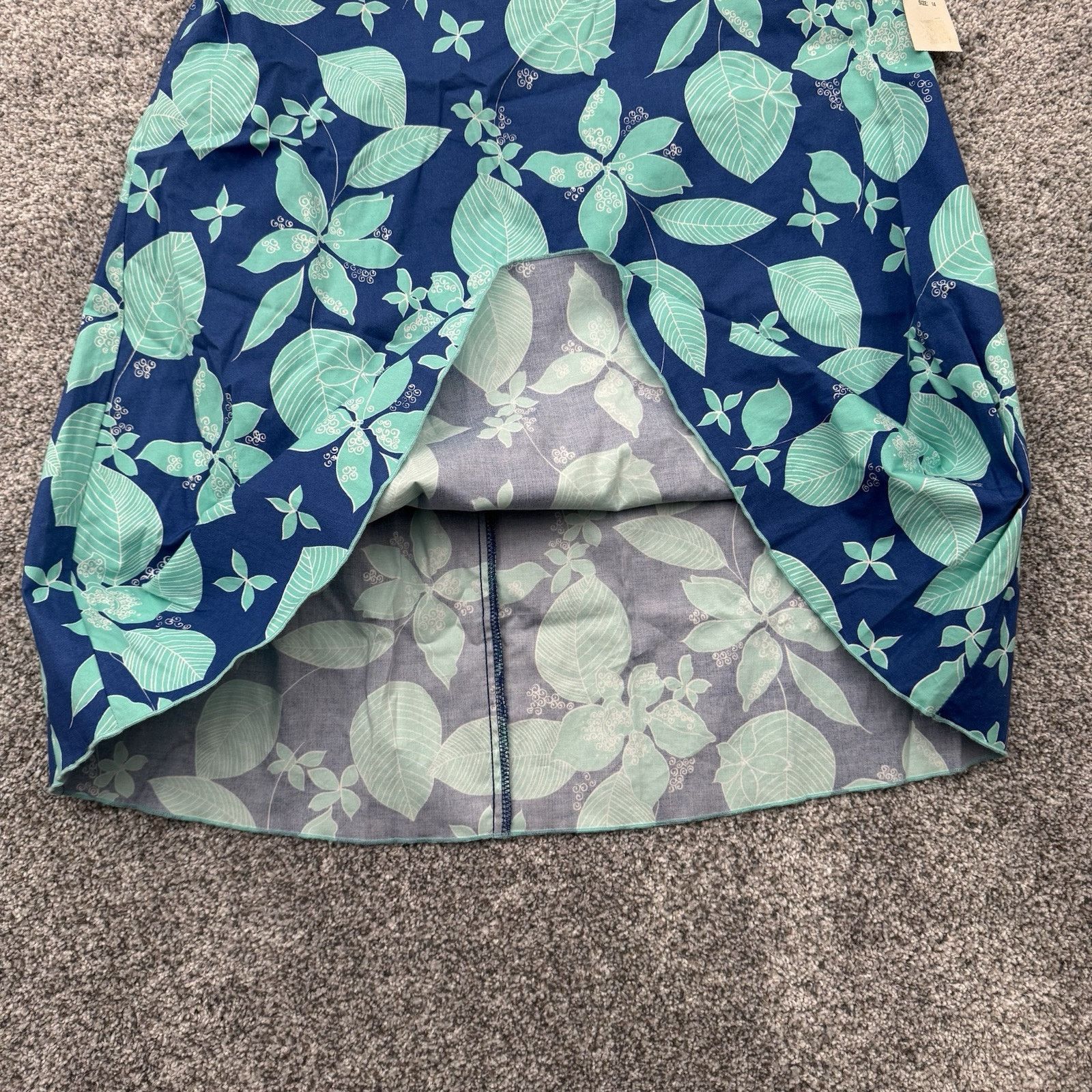 Other Vintage 90s Skirt 14 Tropical Hawaiian Floral Cottagecore Size 36" / US 14 / IT 50 - 6 Thumbnail
