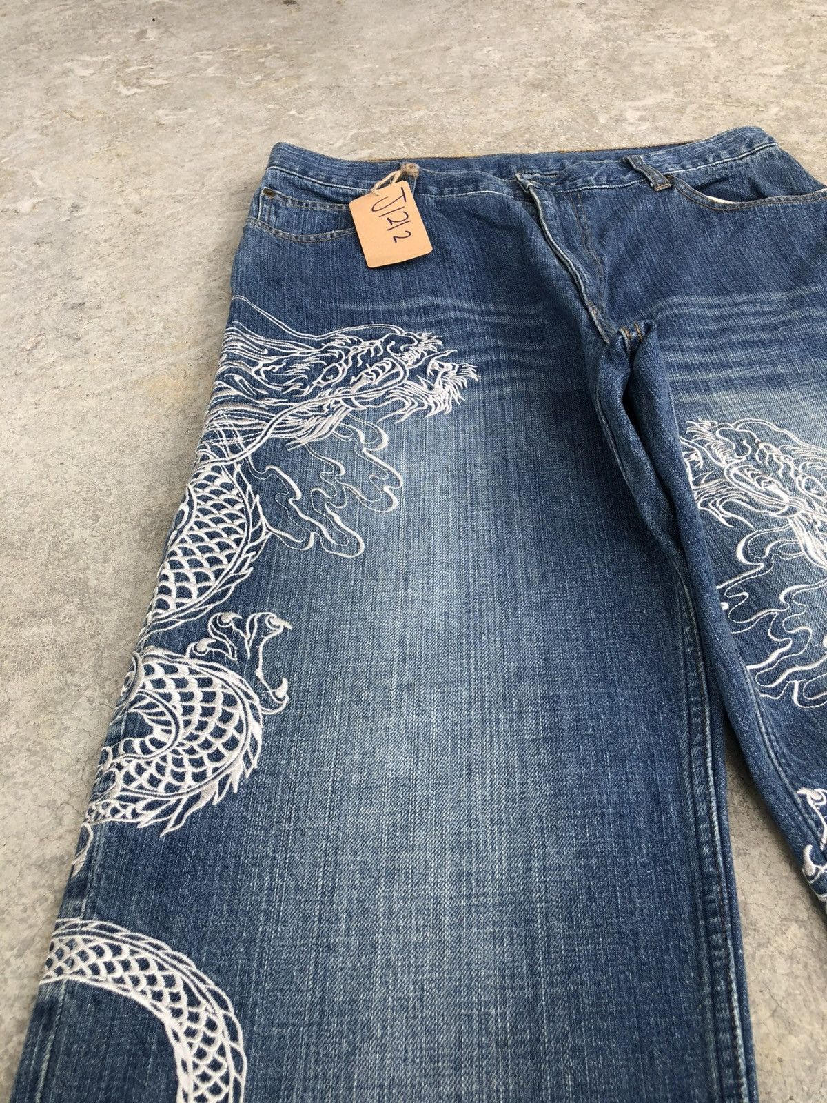Karakuri Tamashii Karakuri Tamashii Embroidered Baggy Distressed Size US 34 / EU 50 - 13 Thumbnail