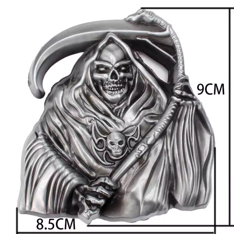 Designer Skull Retro Vintage Belt Riveted Belts Menswear Accessories Size ONE SIZE - 2 Thumbnail