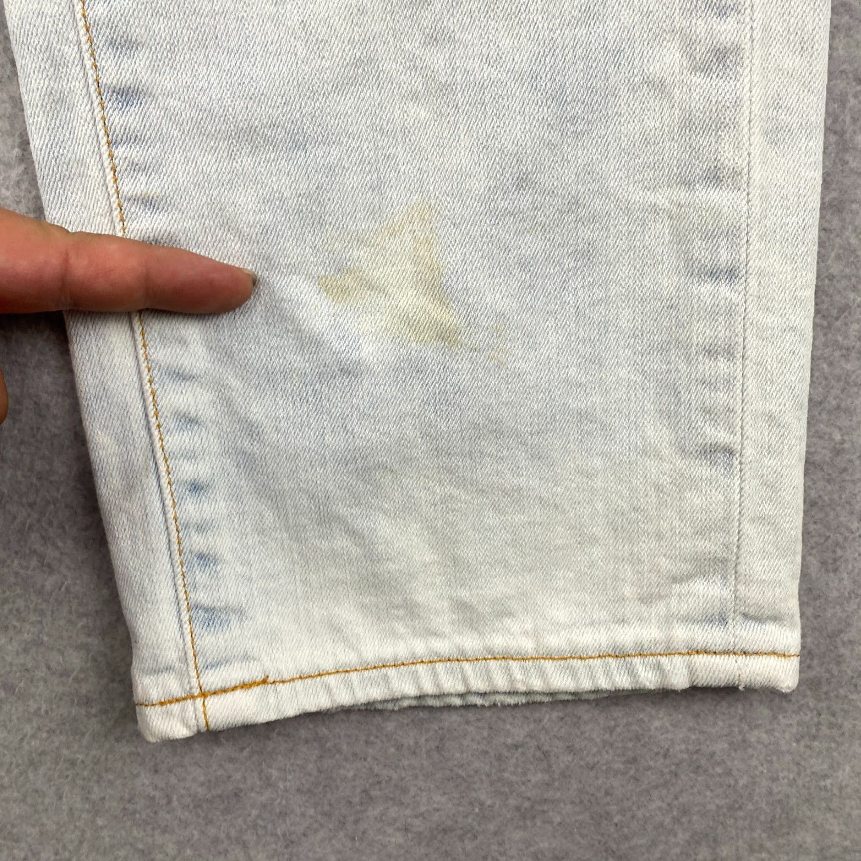 Vintage VINTAGE Pilcro and the Letterpress Hyphen Jeans Womens 29 Blue Acid Wash Distress Denim Size 29" - 5 Thumbnail