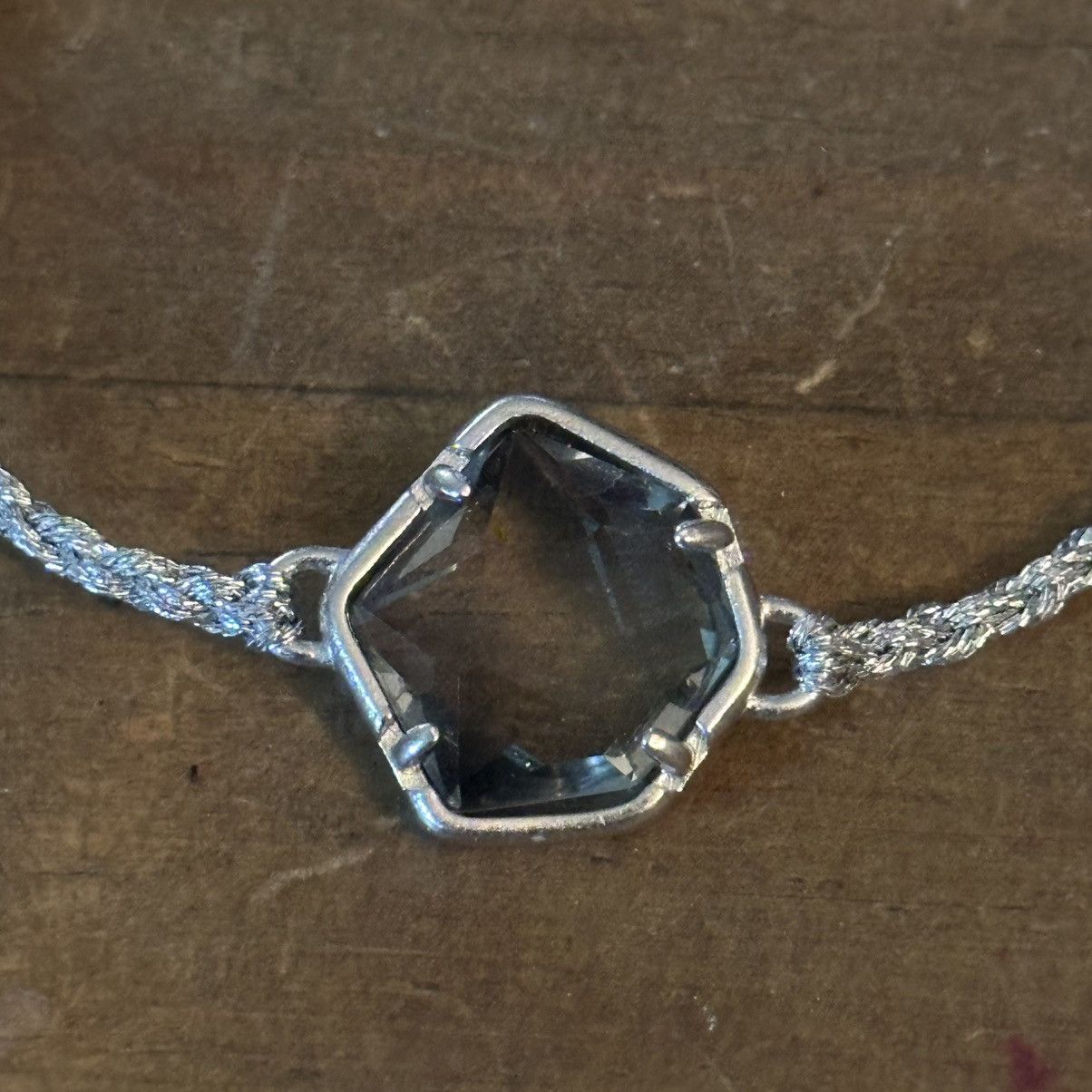 Kendra Scott Kendra Scott Vanessa silver tone smokey quartz bolo bracelet Size ONE SIZE - 5 Thumbnail