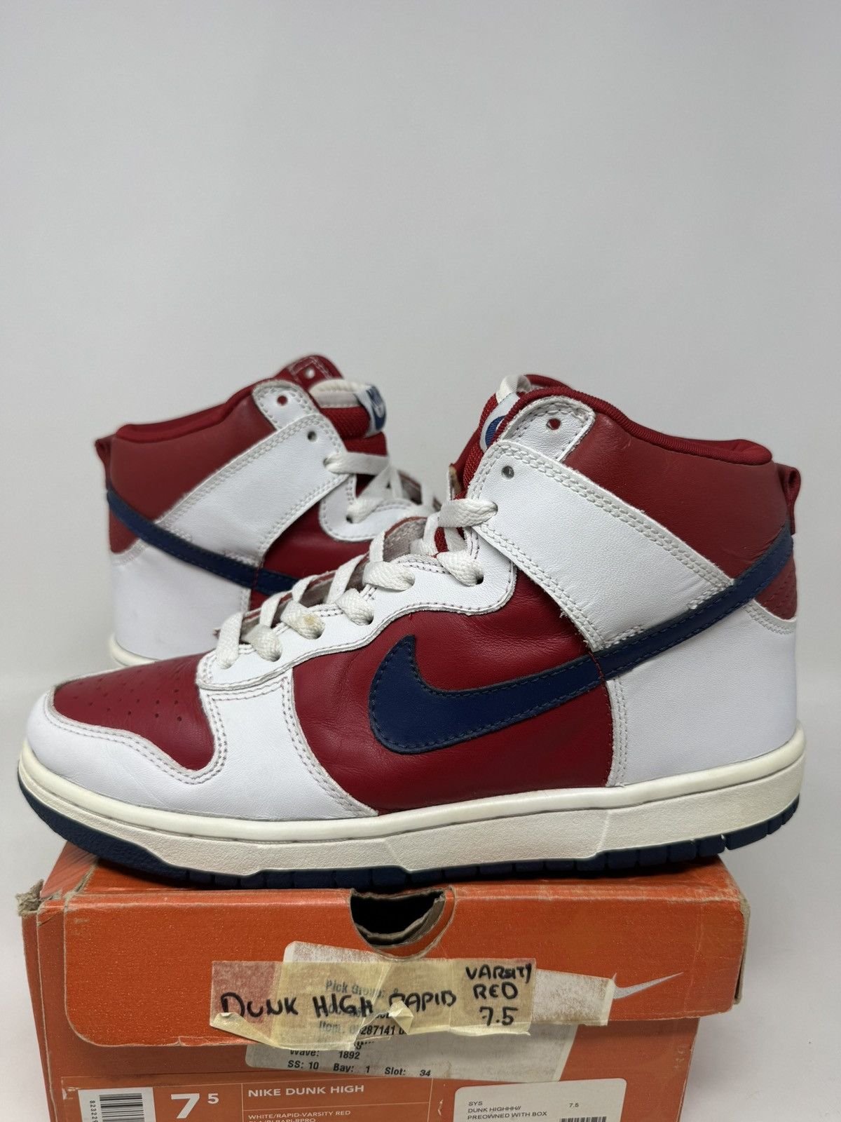 Nike Nike Dunk High Rapid Varsity Red Size US 7.5 / EU 40-41 - 3 Thumbnail
