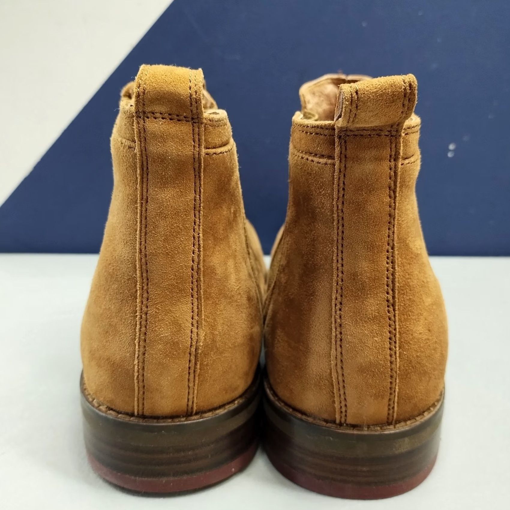 Vintage Mark Nason Chelsea Boots Mens Size 11.5 Brown Leather Almond Toe Slip On 68933 - Pre-Owned Size US 11 / EU 44 - 6 Thumbnail