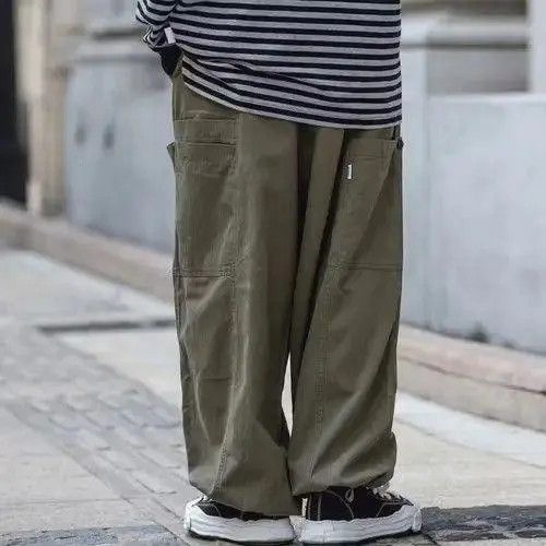 Japanese Brand Kurumiya x Aoba Khaki Baggy Wide Leg Pants Size US 30 / EU 46 - 3 Thumbnail
