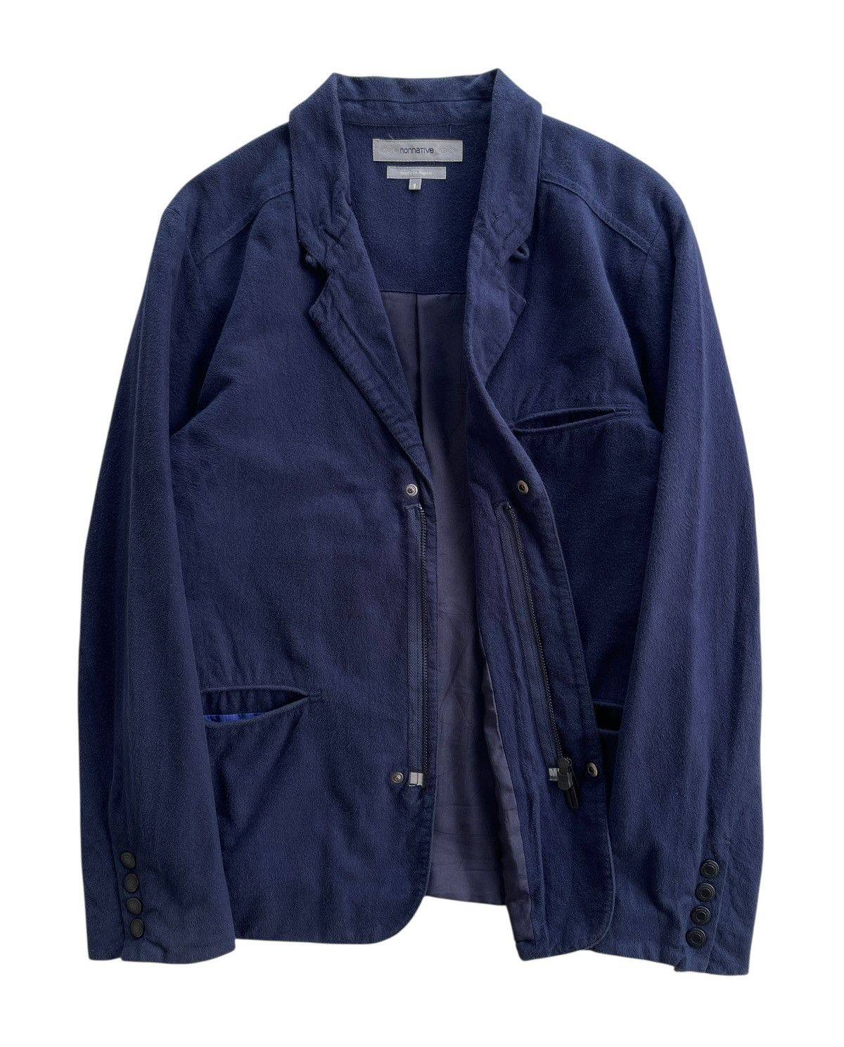 Nonnative Nonnactive Attachment Indigo Zipper Tailored Jacket Size US S / EU 44-46 / 1 - 2 Thumbnail