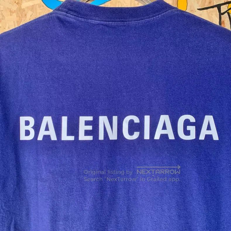 Balenciaga Balenciaga Logo Printed Round Neck Short Sleeve T-Shirt Size US S / EU 44-46 / 1 - 7 Thumbnail