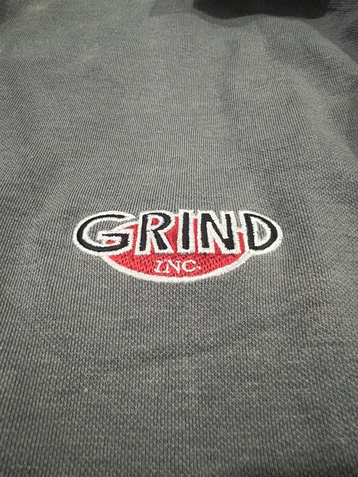 Hook-Ups × Vintage × grindlondon Vintage 90s Grind Inc. Skateboard Line Button Work Sweater Size US M / EU 48-50 / 2 - 8 Thumbnail