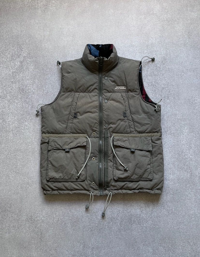 C2H4 C2H4 Reversible On Carbon Gorpcore Puffer Vest Rare Y2K Size US L / EU 52-54 / 3 - 3 Thumbnail
