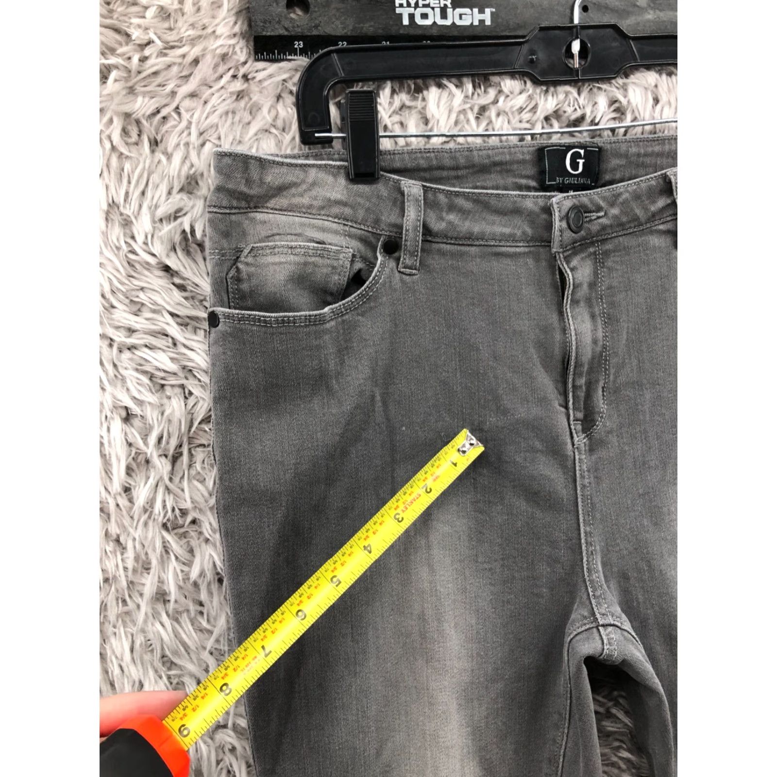 Vintage G by Giuliana Jeans Skinny 14 Womens High Rise Gray Denim Size 36" / US 14 / IT 50 - 5 Thumbnail
