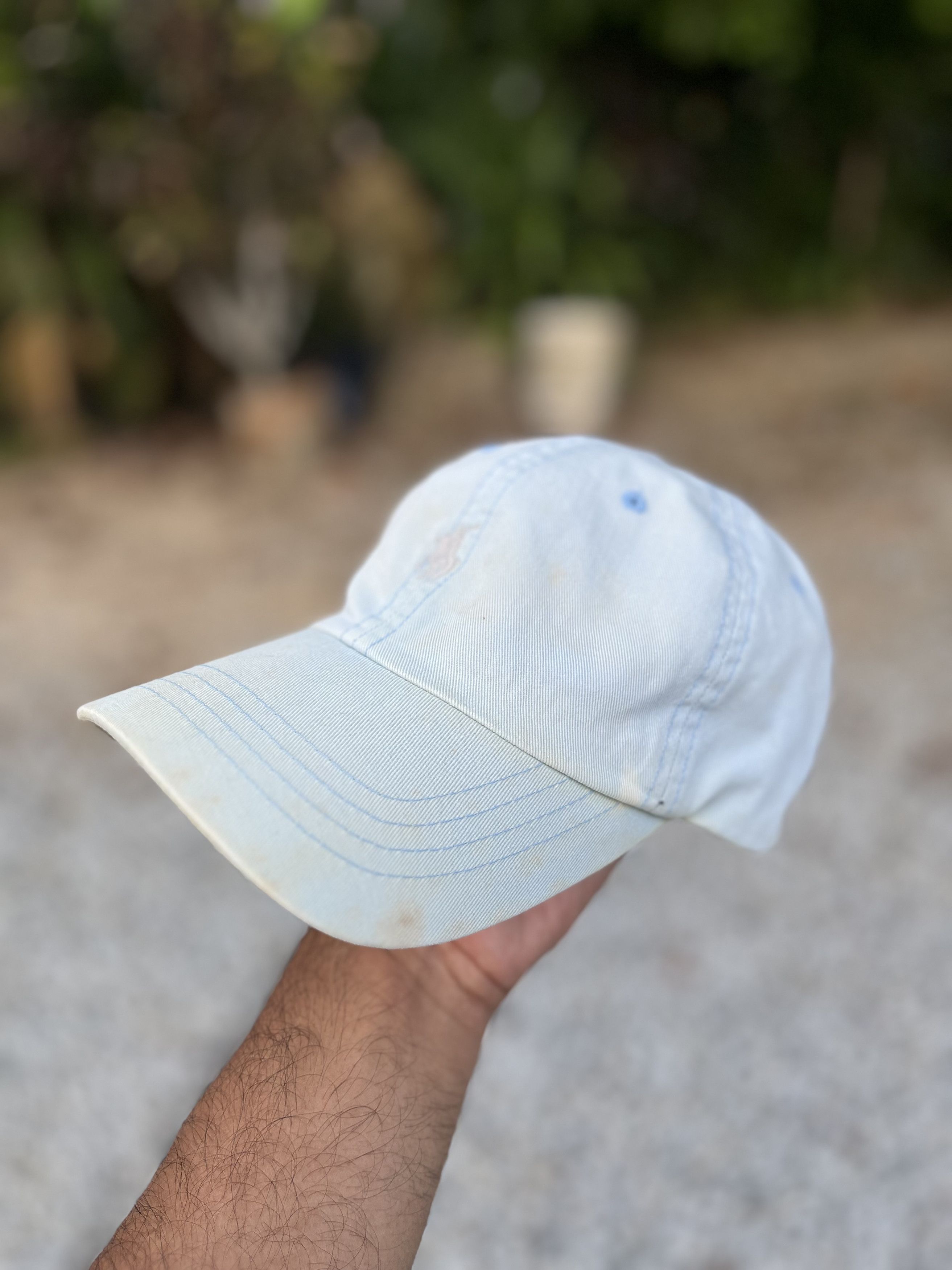 Polo Ralph Lauren × Vintage Vintage 90s Polo Ralph Lauren Sky Blue Designer style Size ONE SIZE - 1 Thumbnail