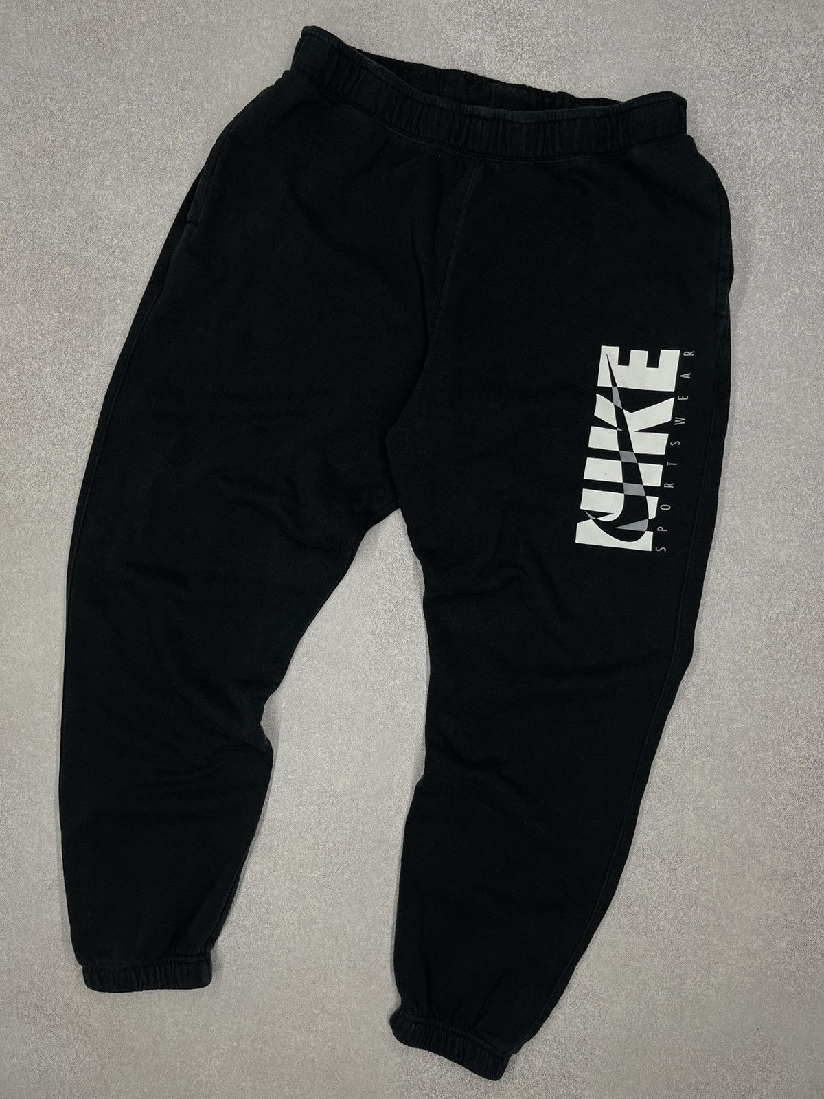 Nike Mens Nike NSW Black Sweatpants Big Logo Drill Drip ACG TN Size US 36 / EU 52 - 1 Thumbnail