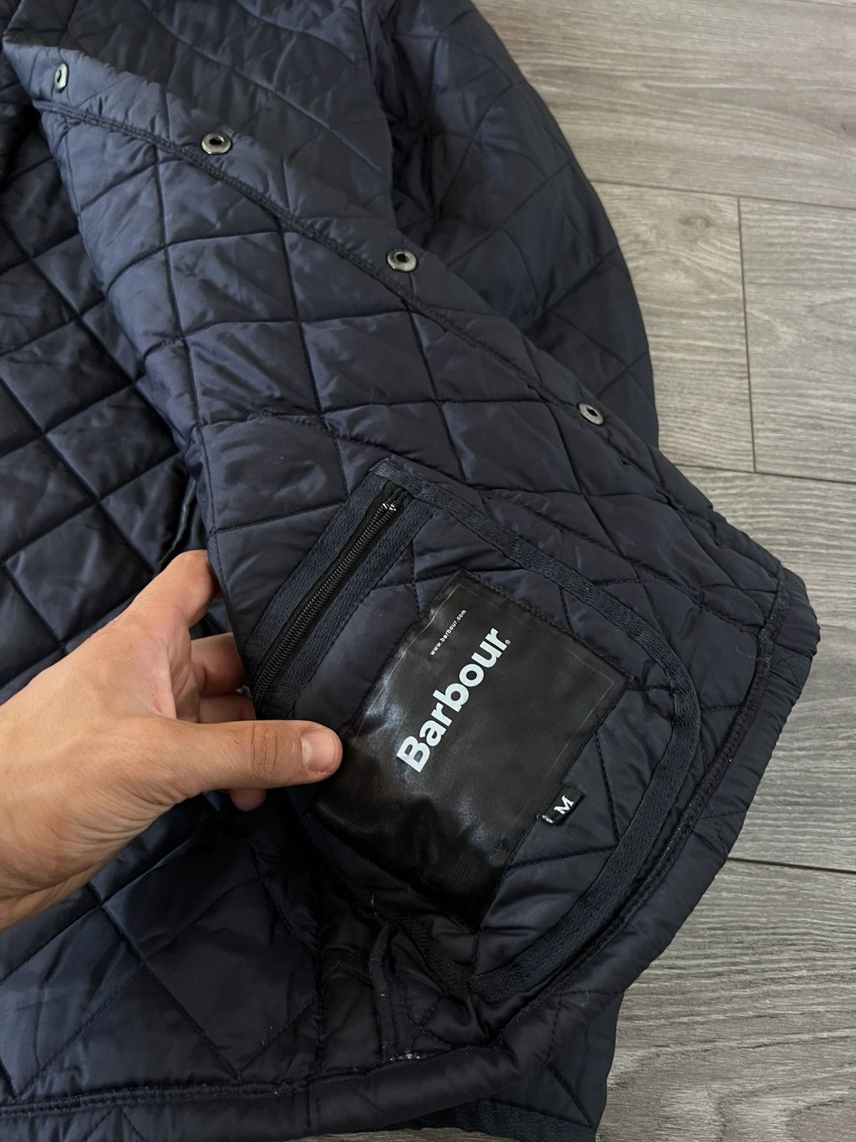 Barbour × Designer ‼️Vintage Barbour Heritage Liddesdale Knit Logo Jacket ‼️ Size US M / EU 48-50 / 2 - 8 Thumbnail