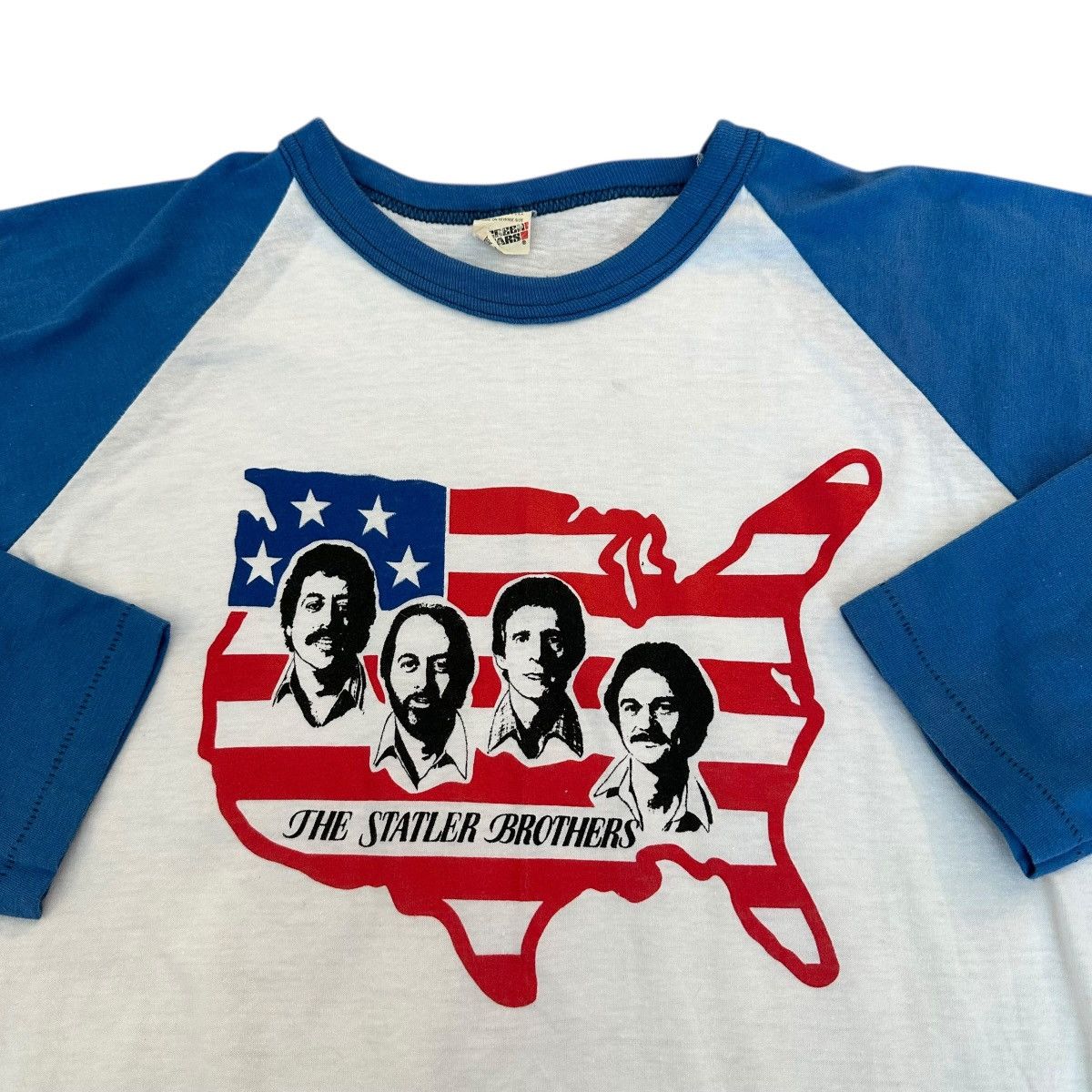 Band Tees Vintage 1980s The Statler Brothers concert tour raglan shirt Size US M / EU 48-50 / 2 - 2 Thumbnail