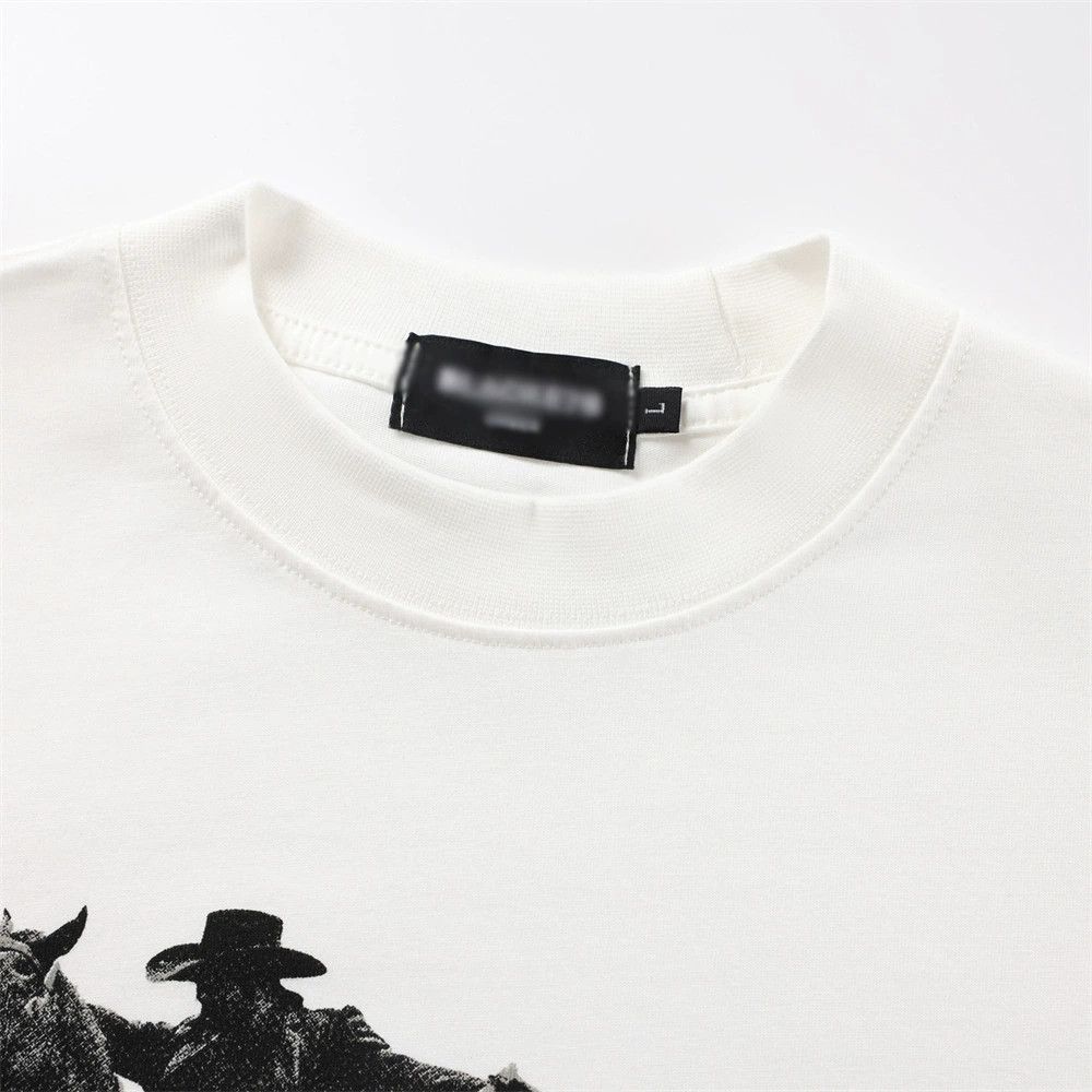 Vintage Retro men's casual knight print loose long-sleeved T-shirt Size US L / EU 52-54 / 3 - 3 Thumbnail