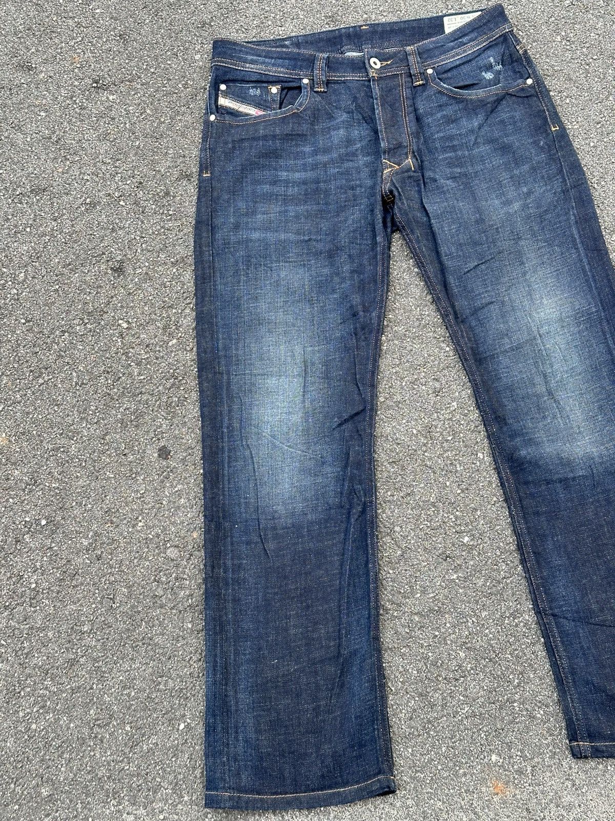Diesel DIESEL 'Only The Brave' - MENS VINTAGE BLUE DENIM JEANS. Size US 30 / EU 46 - 2 Thumbnail