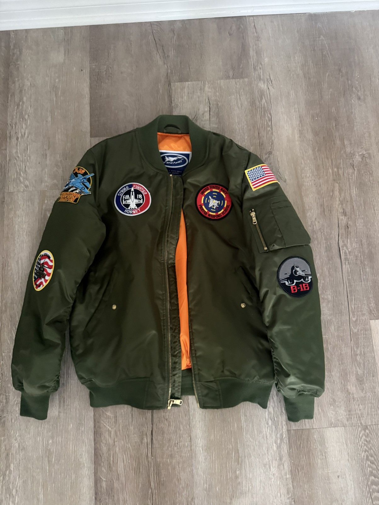 Other Green Air Force Bomber Size US S / EU 44-46 / 1 - 1 Thumbnail