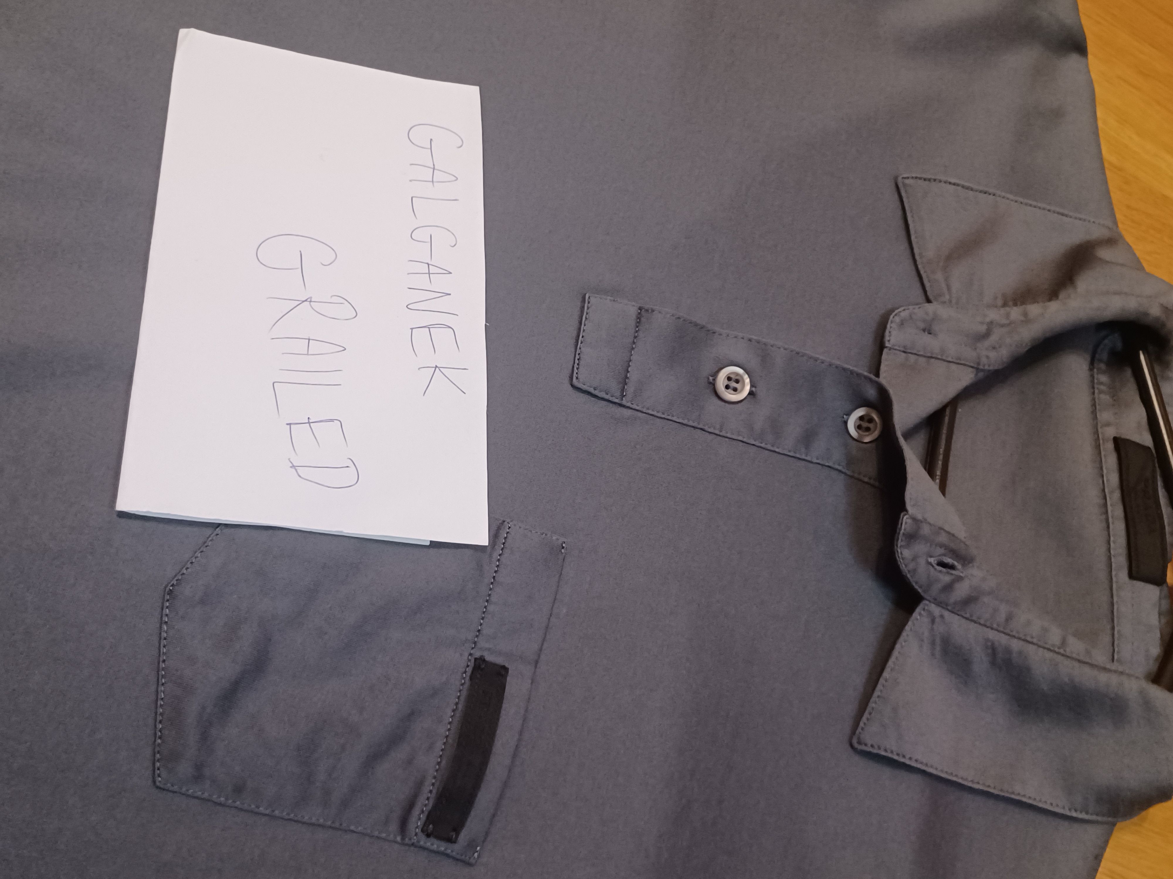 Prada Prada XL Long-sleeve Polo Shirt Logo Gray Size US XL / EU 56 / 4 - 8 Thumbnail