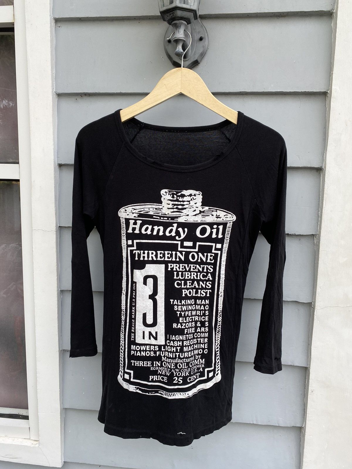 Vintage Japanese Handy Oily 3in1 Poem Slim Fit Longsleeve Tshirt Size US M / EU 48-50 / 2 - 1 Thumbnail