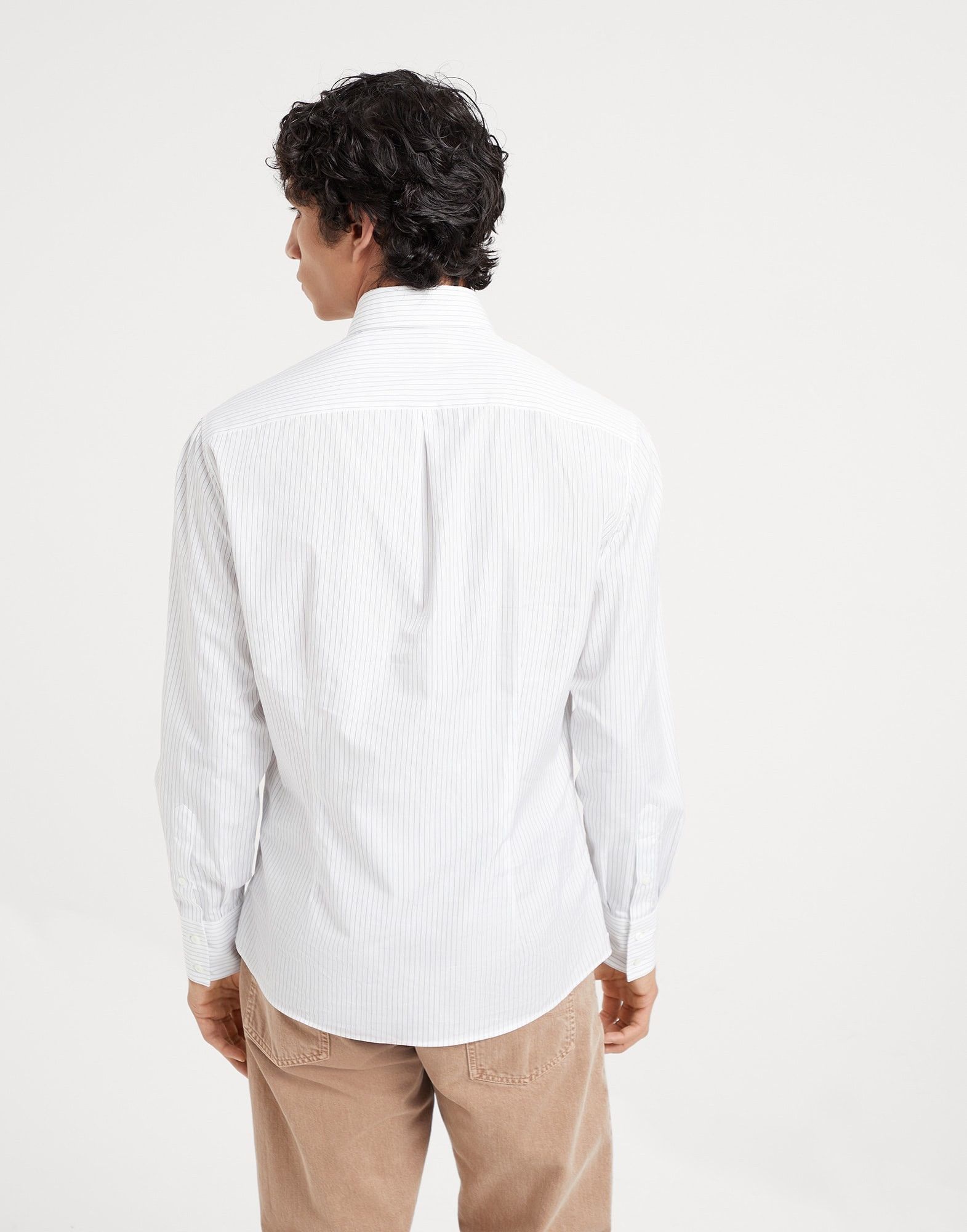 Brunello Cucinelli o1la1rc1a0925 Shirt in White Size US S / EU 44-46 / 1 - 2 Thumbnail