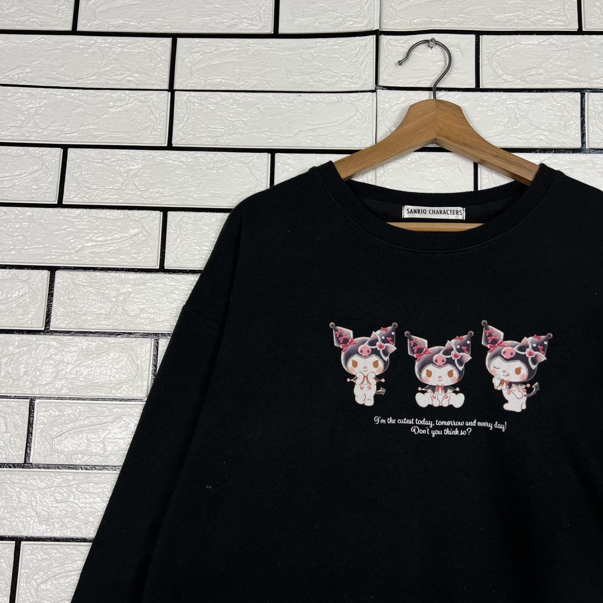 Japanese Brand KUROMI Graphic Big Logo Crewneck Sweatshirt #3951-C180 Size US L / EU 52-54 / 3 - 3 Thumbnail