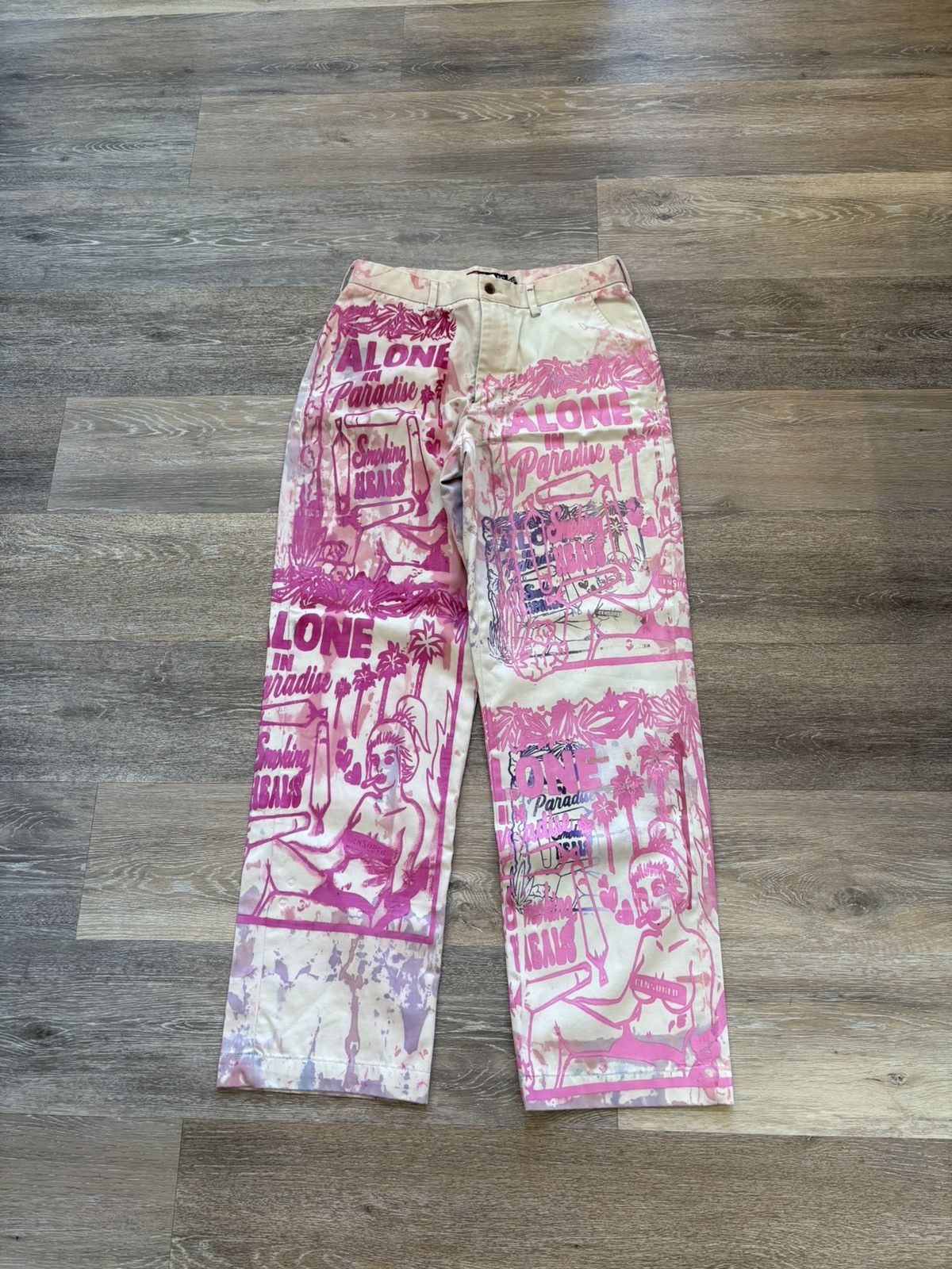 Other Custom Smoking Heals Print Pants Size US 32 / EU 48 - 1 Thumbnail