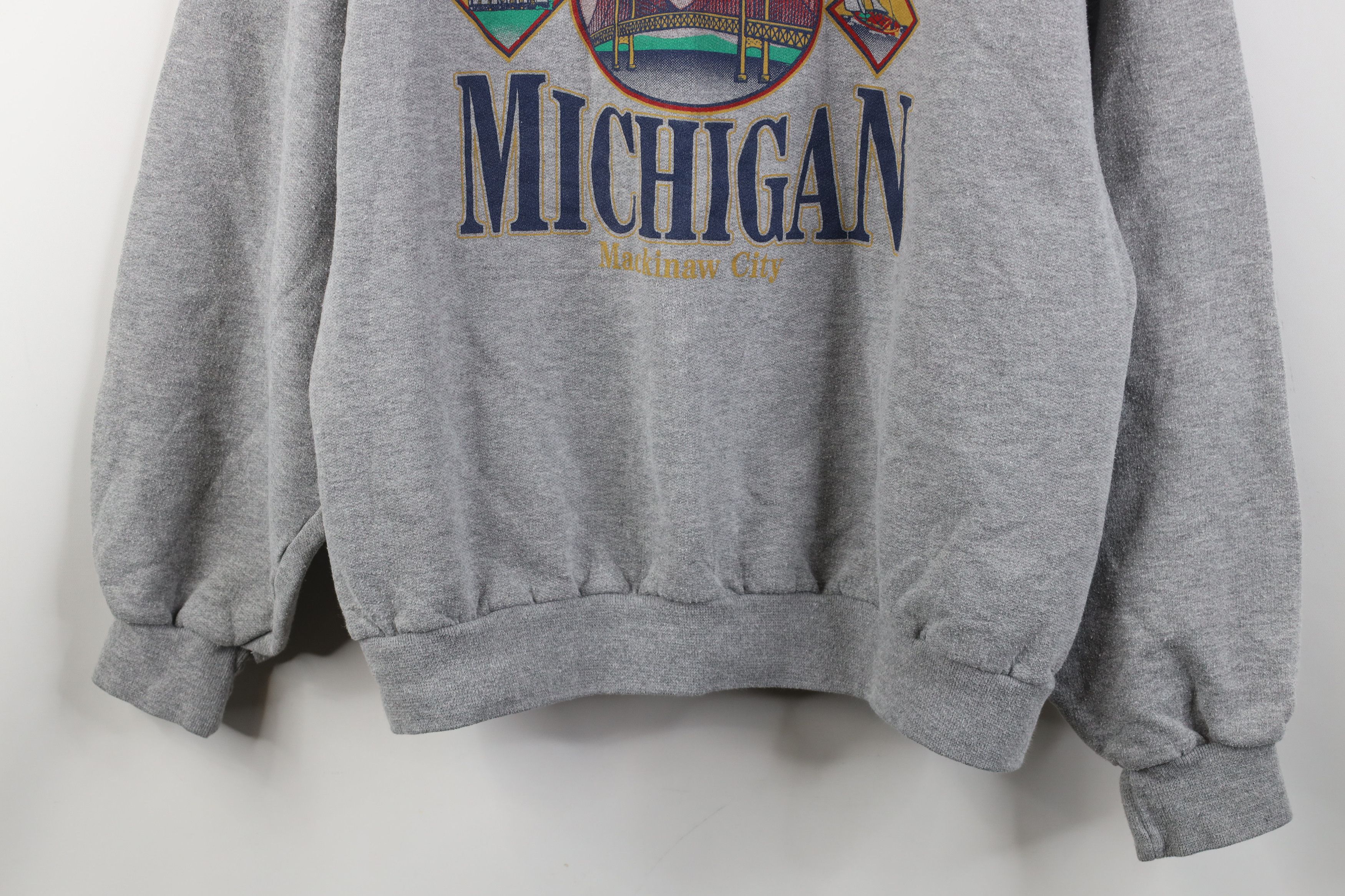 Vintage Vintage Y2K 2002 Mackinaw Bridge Walk Michigan Sweatshirt Size L / US 10 / IT 46 - 3 Thumbnail