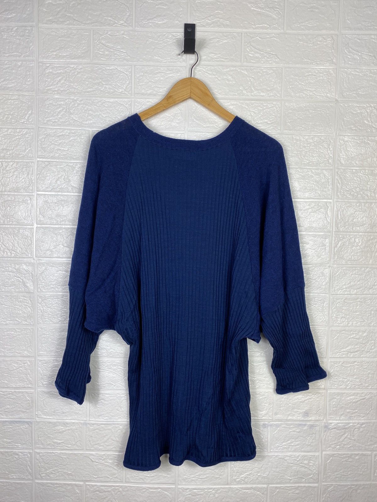 Japanese Brand × Vintage × Yohji Yamamoto Yohji Yamamoto Wool Sweater Blue Size M Size M / US 6-8 / IT 42-44 - 12 Thumbnail