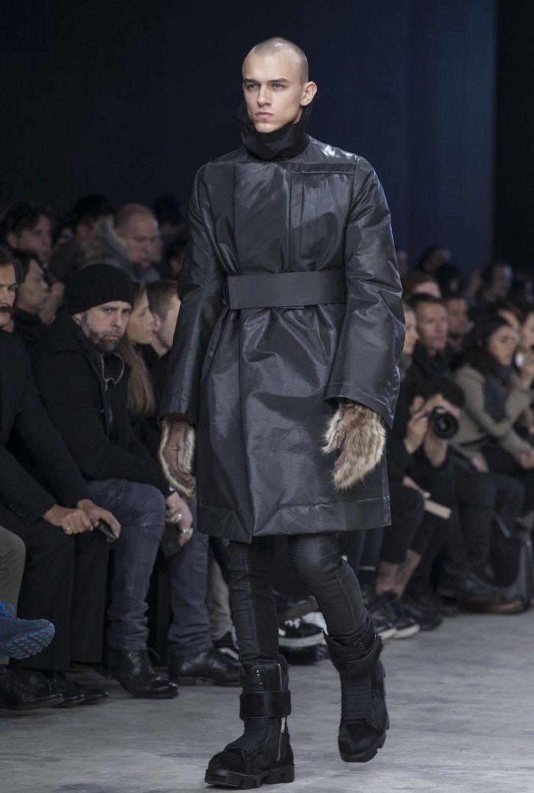 FW13 Runway Rick Owens Plinth Ponyhair Megatooth Boots