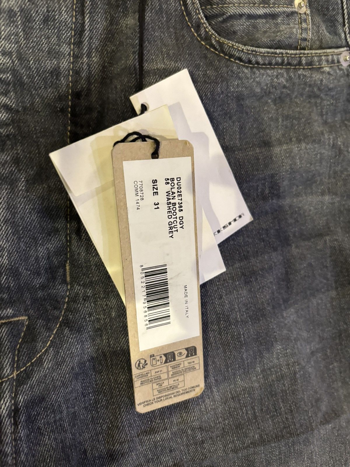 Rick Owens Drkshdw Rick Owens bolan bootcut Size US 31 - 4 Thumbnail