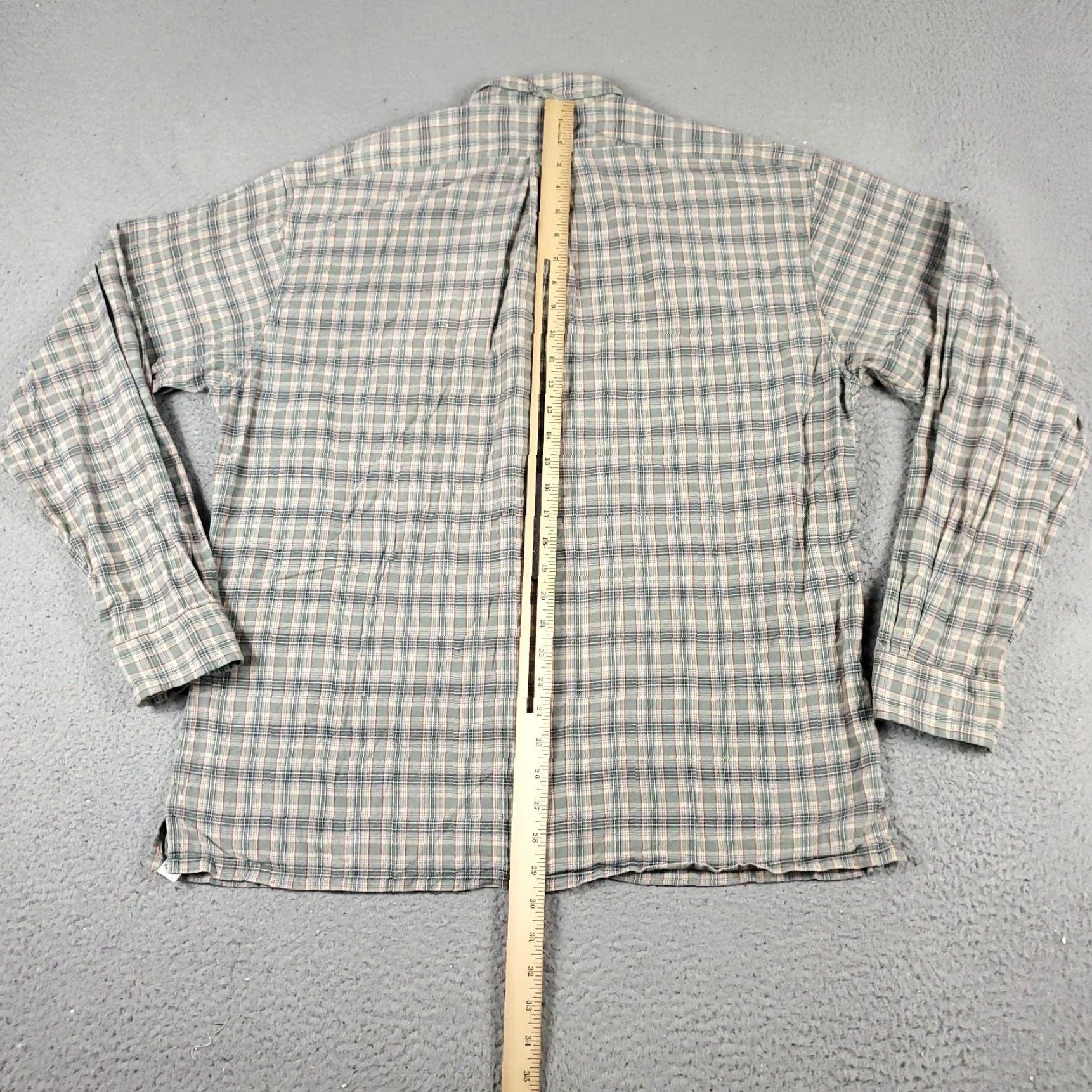 Ralph Lauren Ralph Lauren Shirt Mens Large Green Beige Plaid Pony Button Up Long Sleeve Size US L / EU 52-54 / 3 - 4 Thumbnail