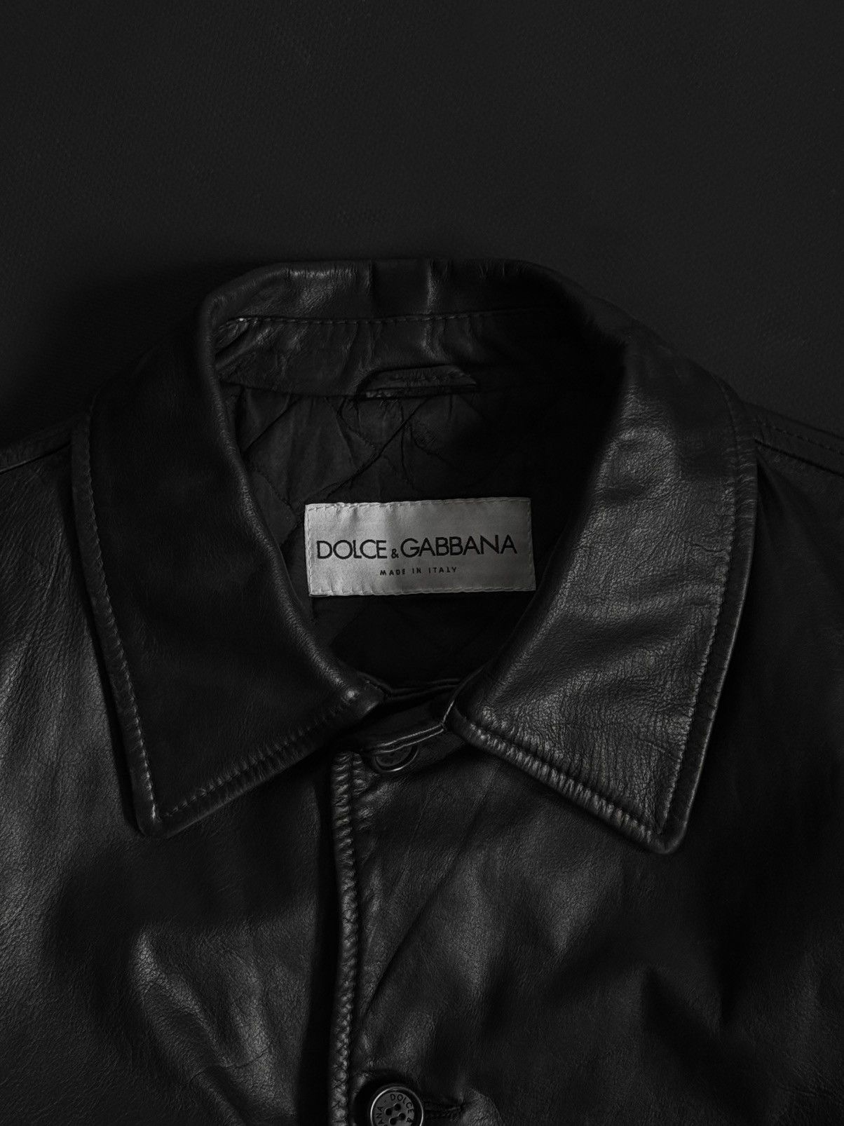 Dolce & Gabbana Dolce Gabbana Leather Jacket Size US L / EU 52-54 / 3 - 2 Thumbnail
