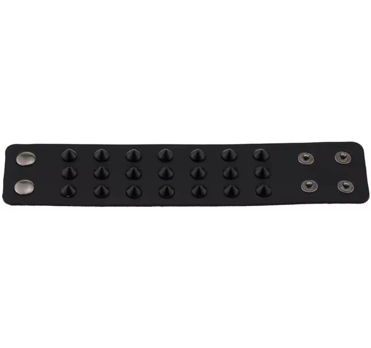 Leather Punk Style Leather Spiked Bracelet Size ONE SIZE - 4 Thumbnail