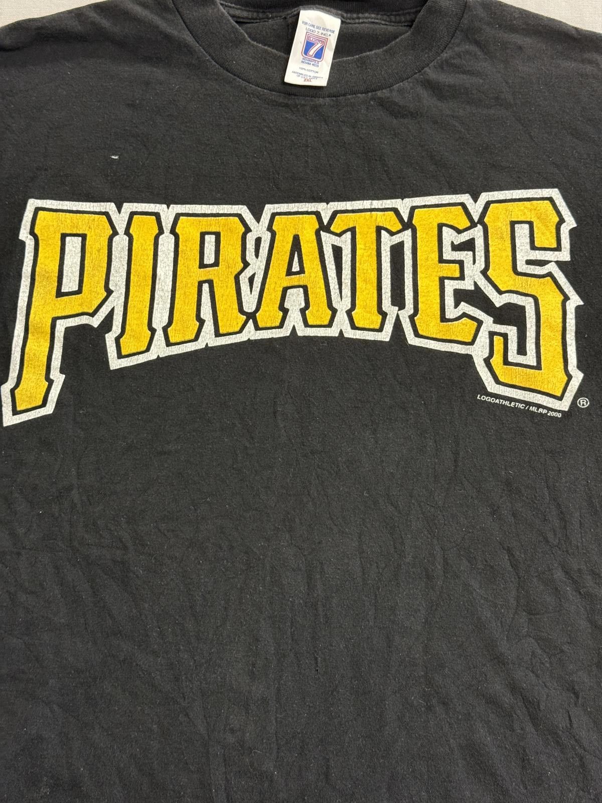 Logo 7 Vintage Pittsburgh Pirates Baseball T-shirt Logo 7 2000 -2XL Size US XXL / EU 58 / 5 - 3 Thumbnail