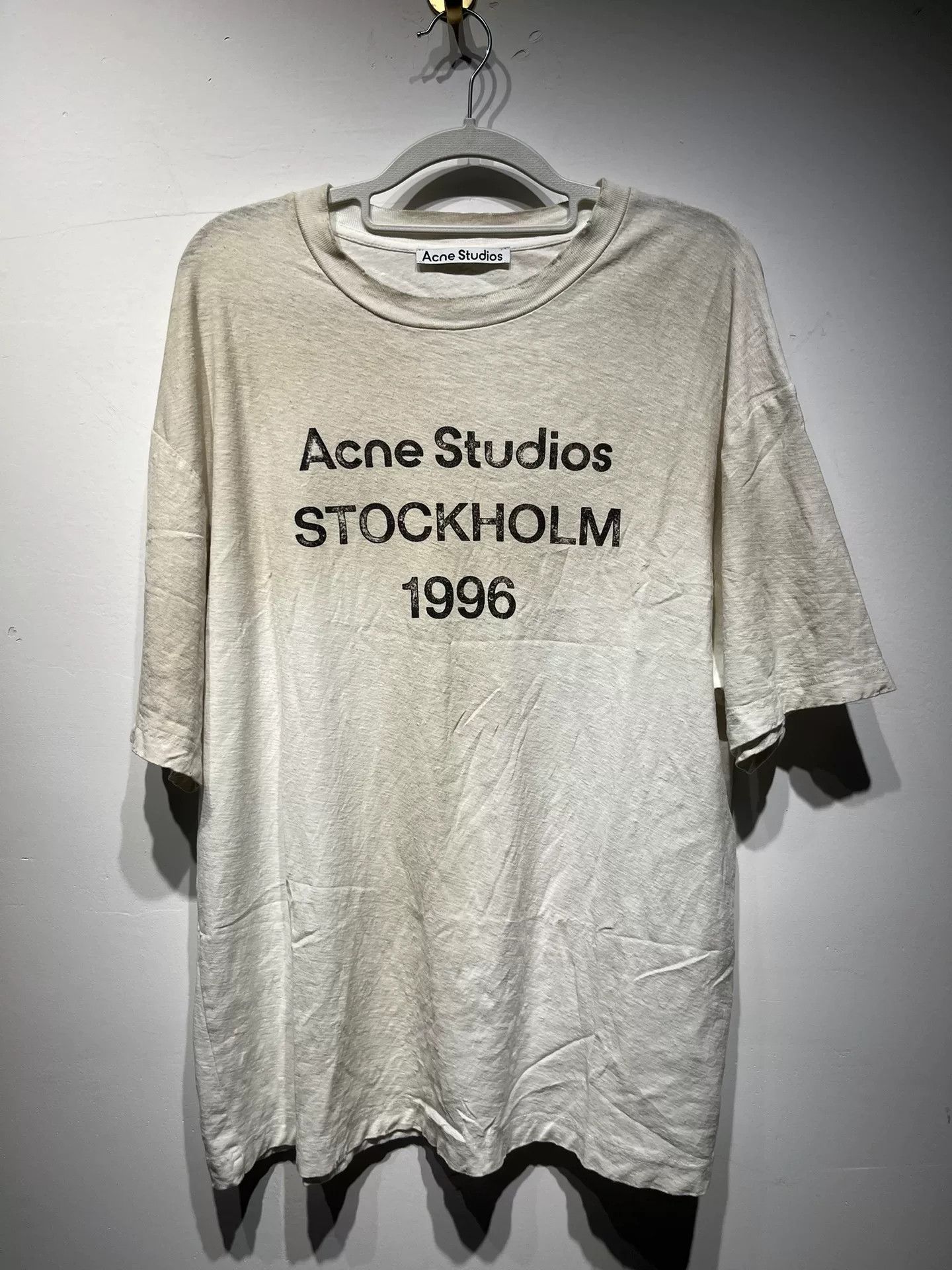 Acne Studios Acne Studios Printed White T-Shirt S Men Size US S / EU 44-46 / 1 - 1 Thumbnail