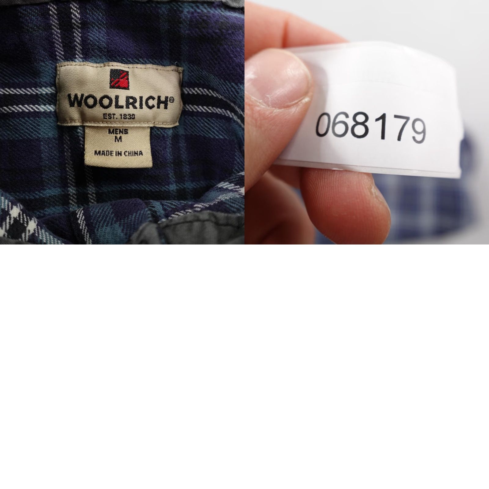 Vintage Woolrich Shirt Mens Medium Blue Plaid Flannel Button Up Work Outdoors Utility Shirt Size US M / EU 48-50 / 2 - 8 Thumbnail